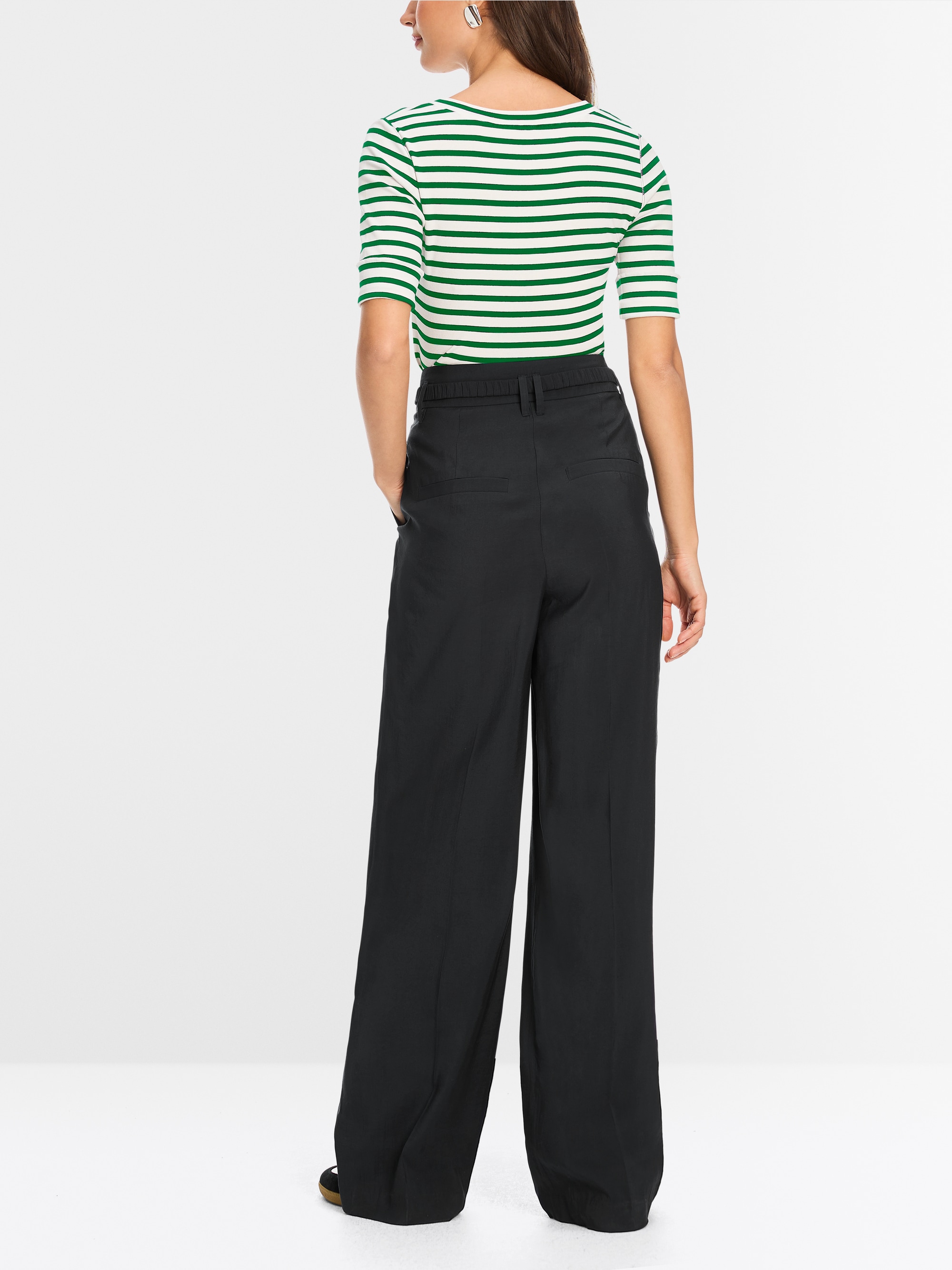Striped T-shirt made of cotton rib