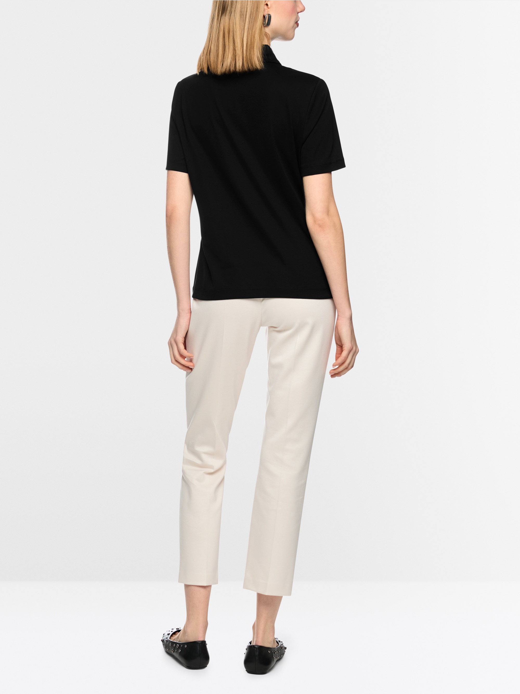 Polo Shirt in Cotton Stretch