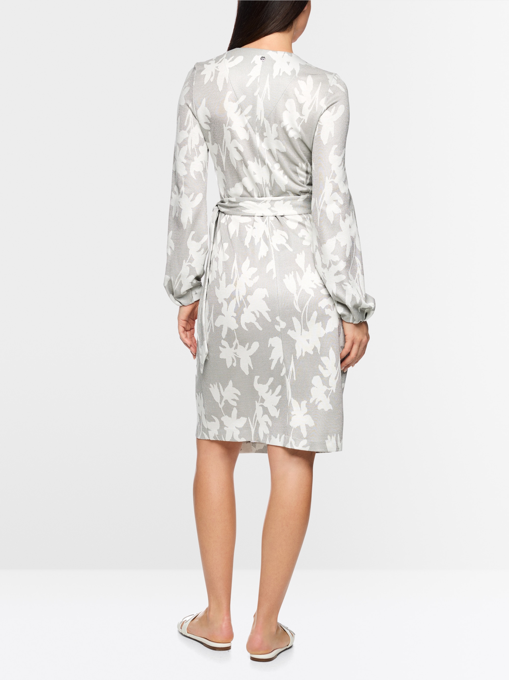 Long-sleeved wrap dress