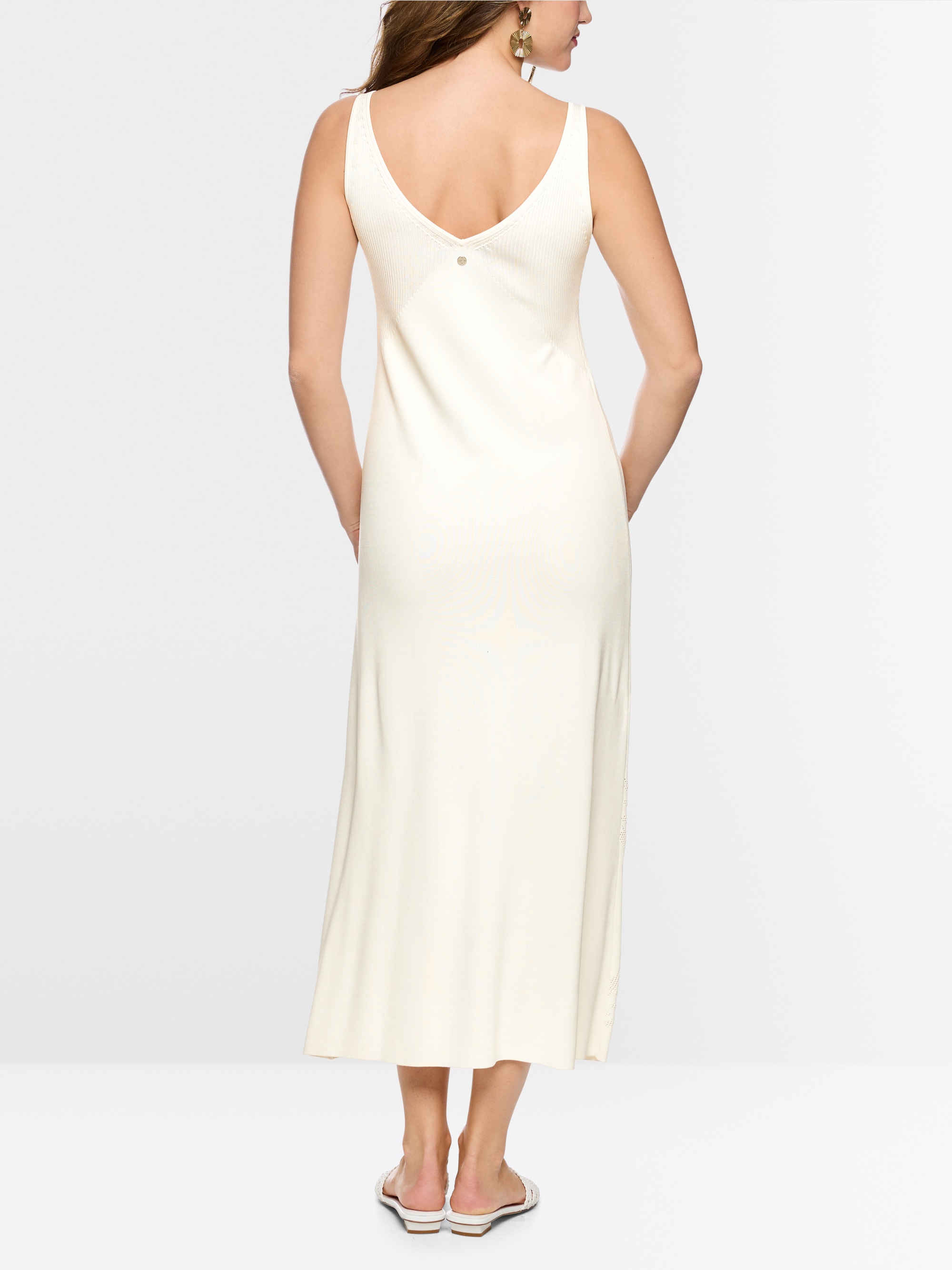 Fine-knit maxi dress in viscose
