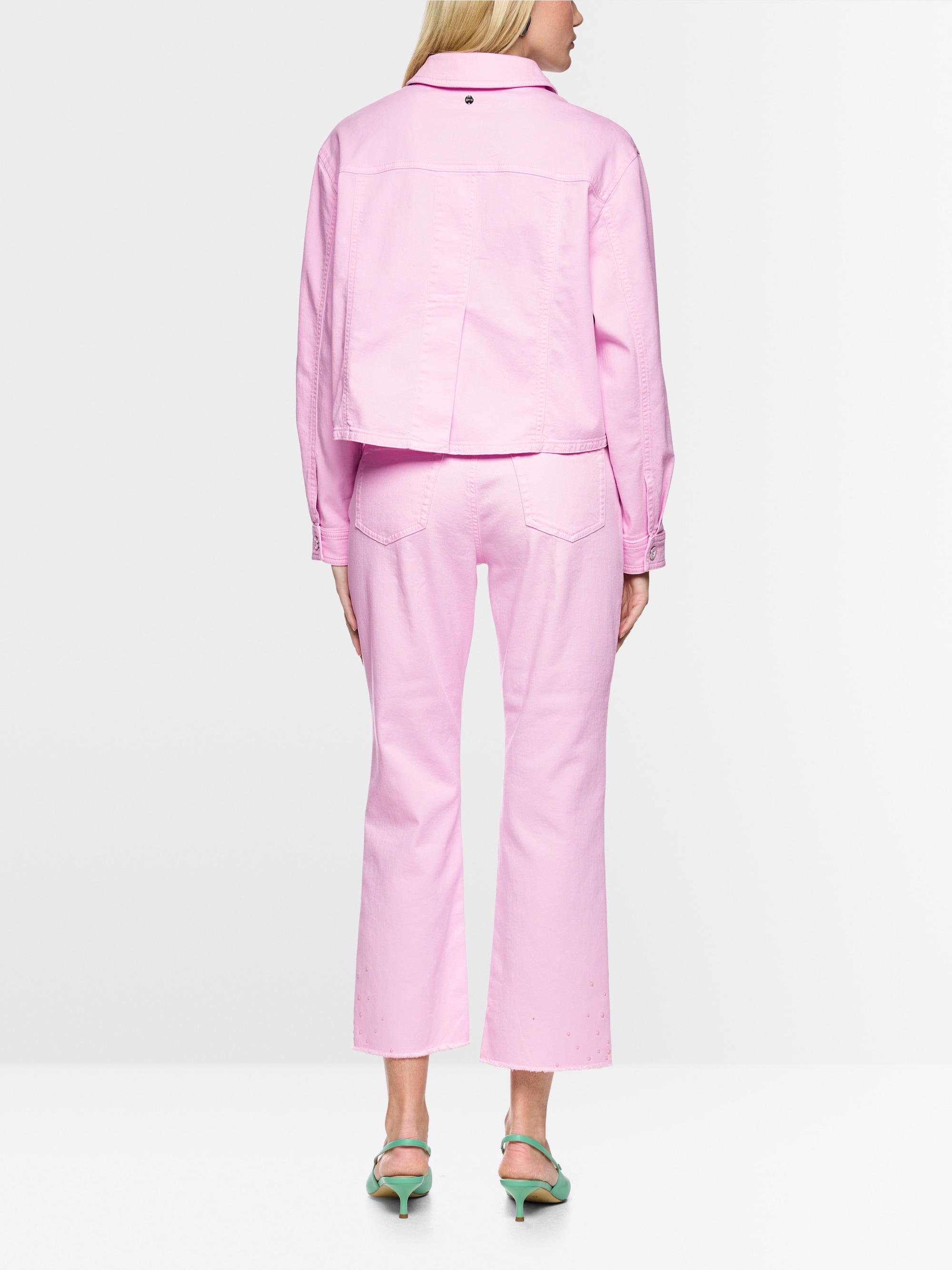 Veste en jean courte en coton stretch