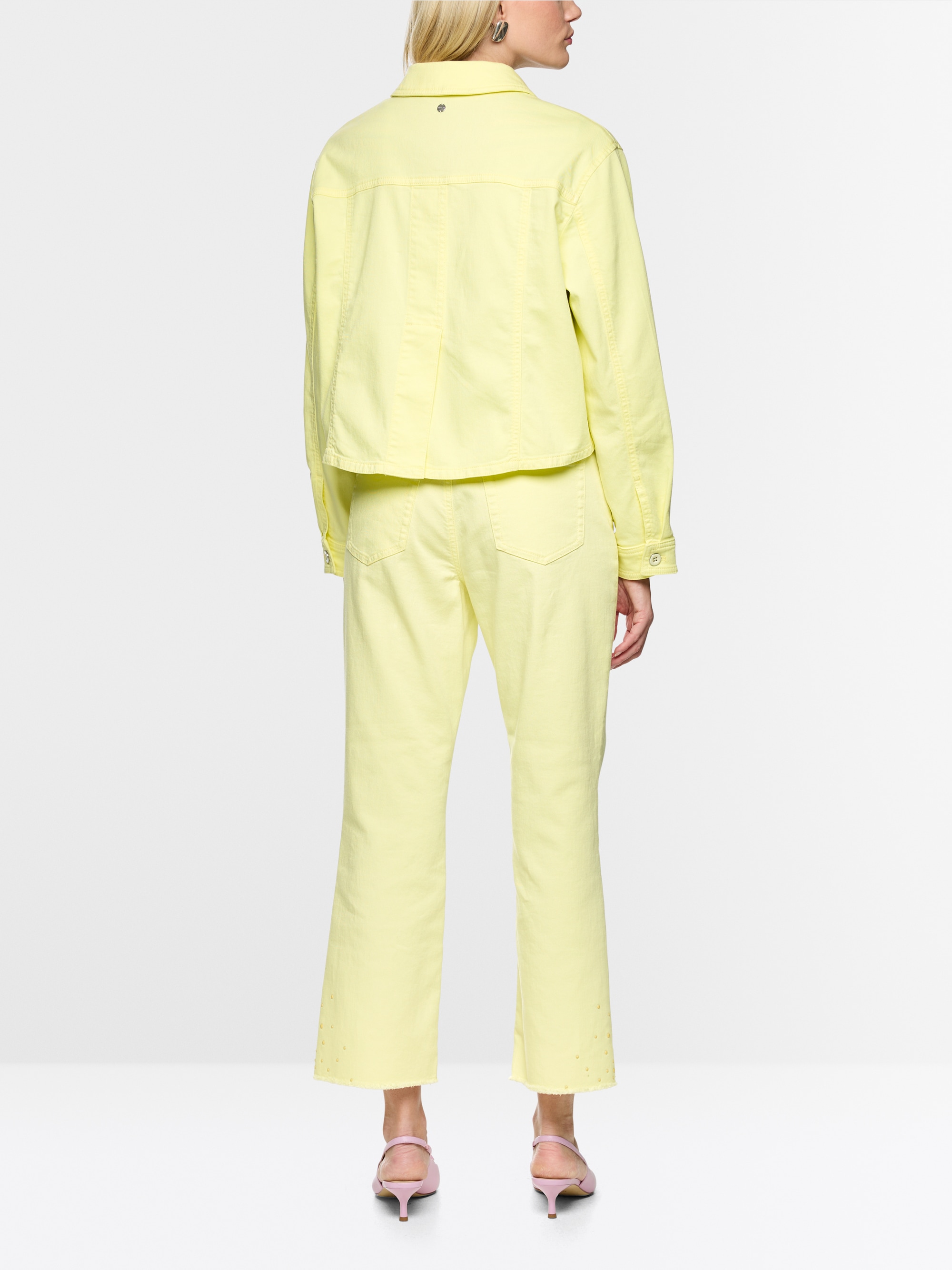 Veste en jean courte en coton stretch