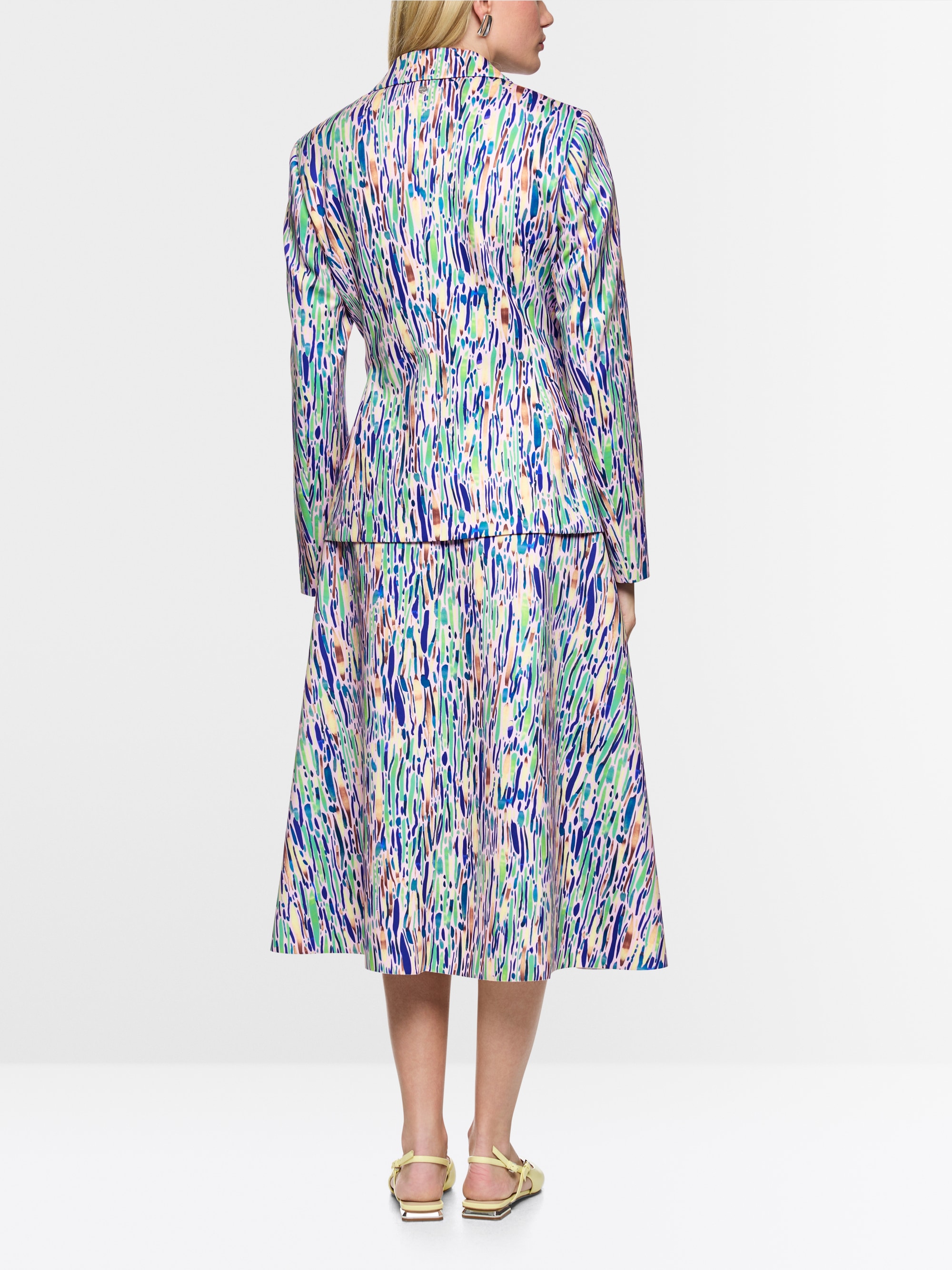 Blazer à deux boutons en jersey scuba