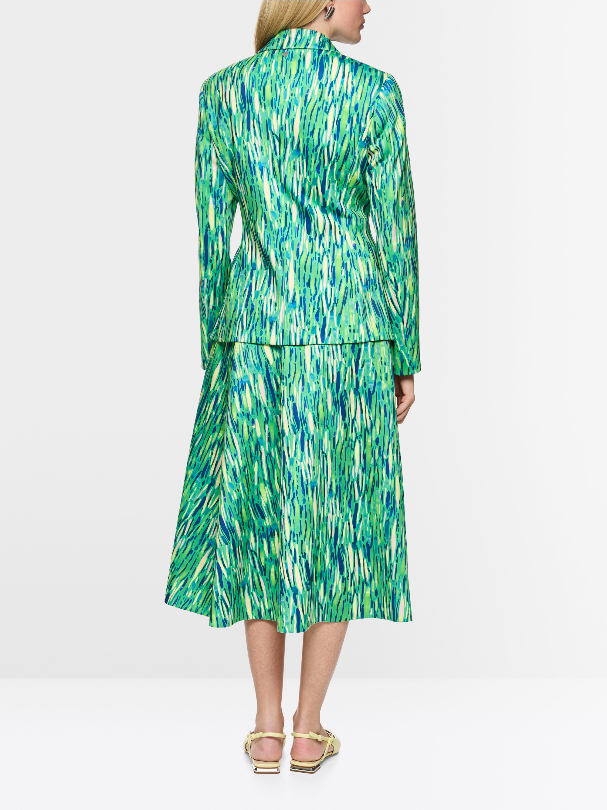 Blazer à deux boutons en jersey scuba