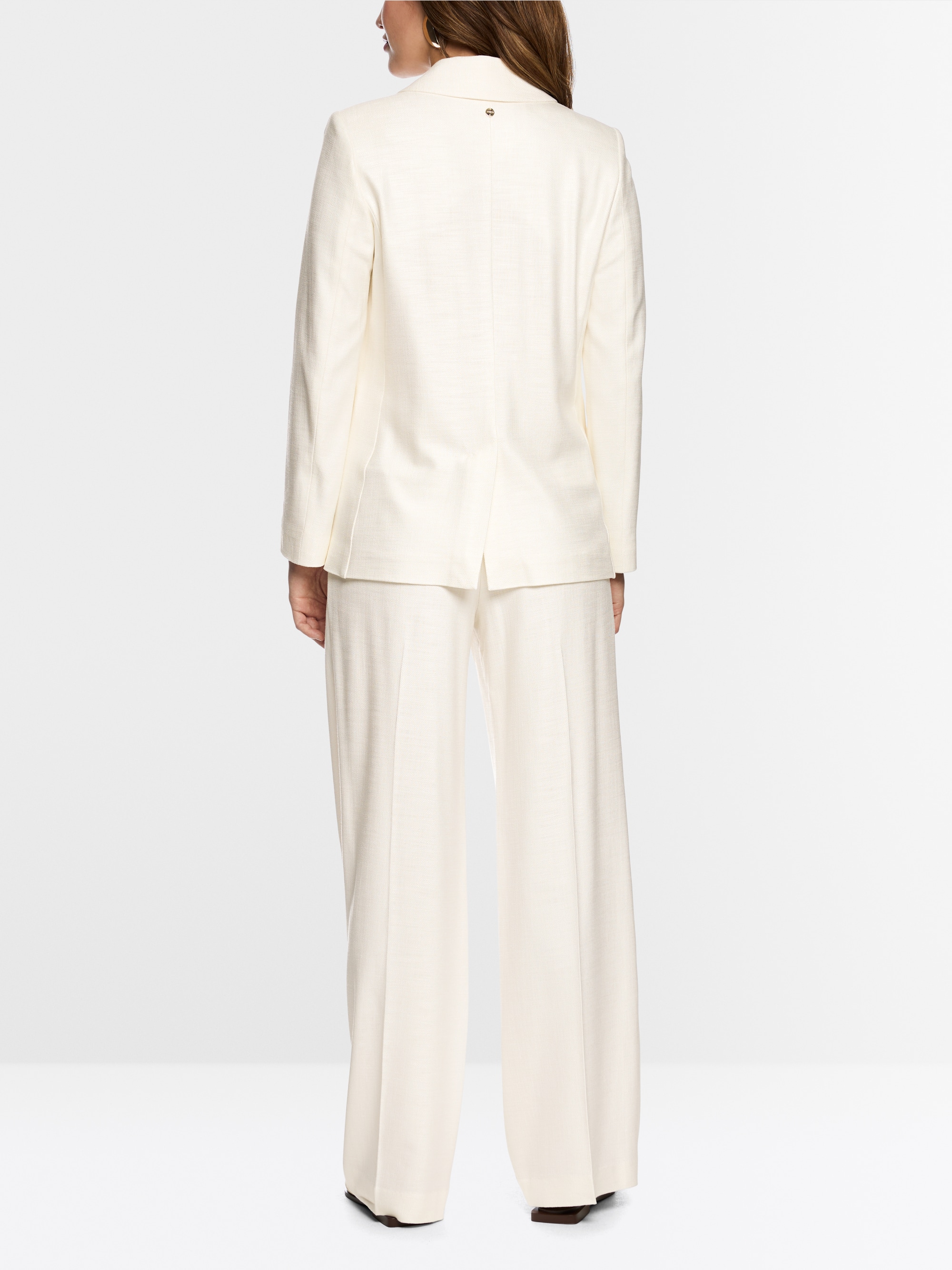 Viscose blazer with loose fit