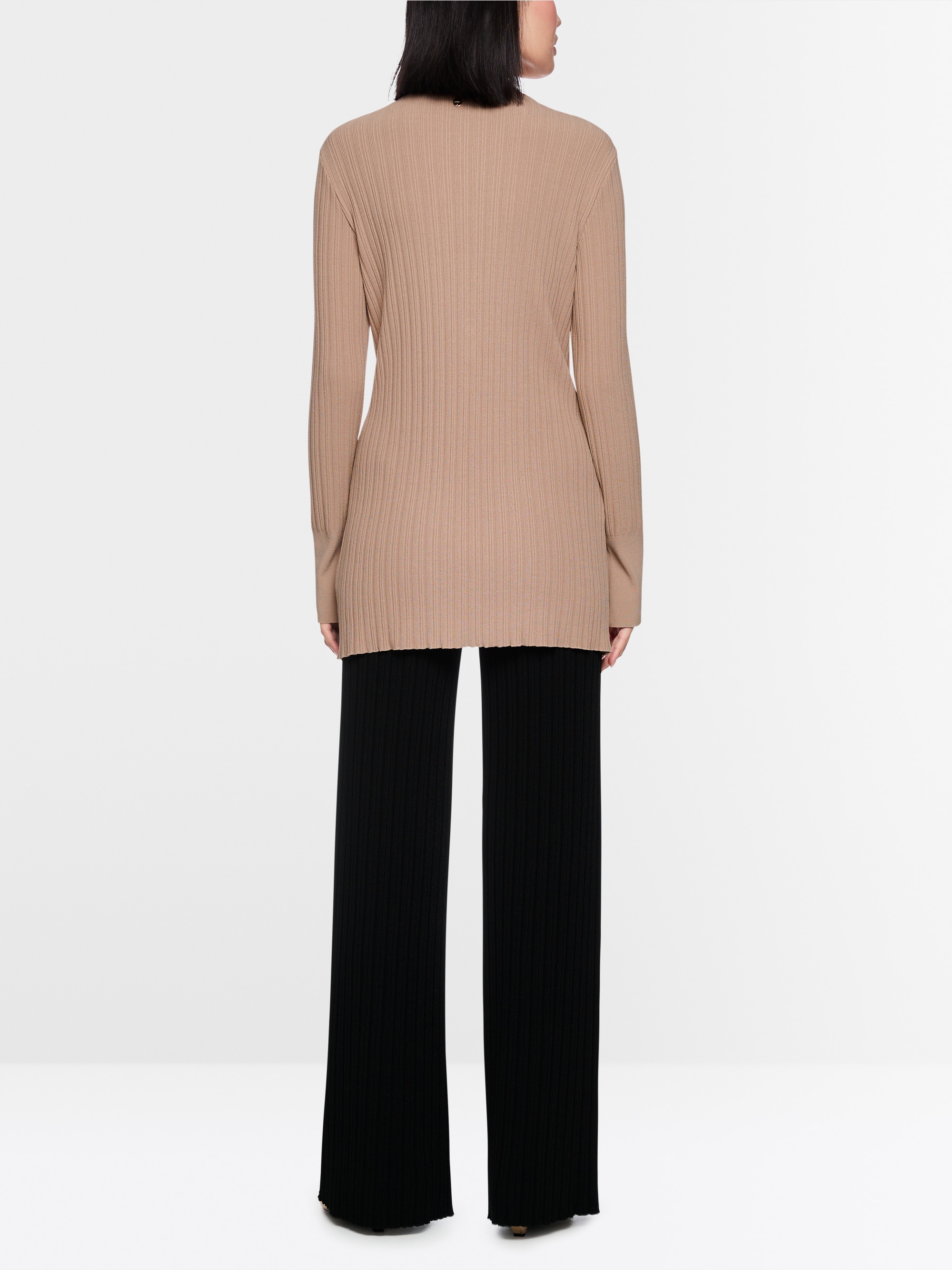 Cardigan en maille côtelée « Rethink Together »