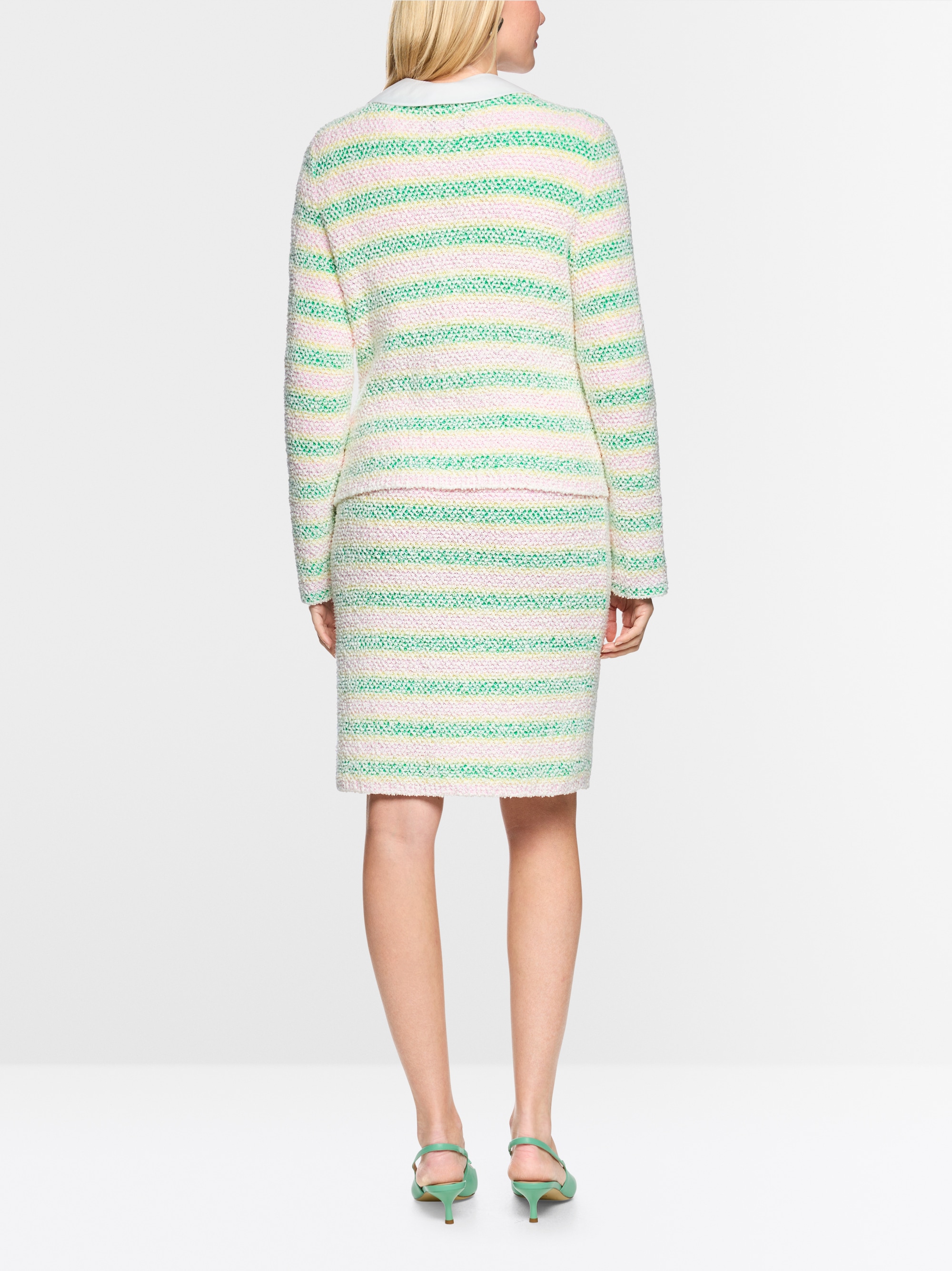 ‘Knitted in Germany’ bouclé cardigan