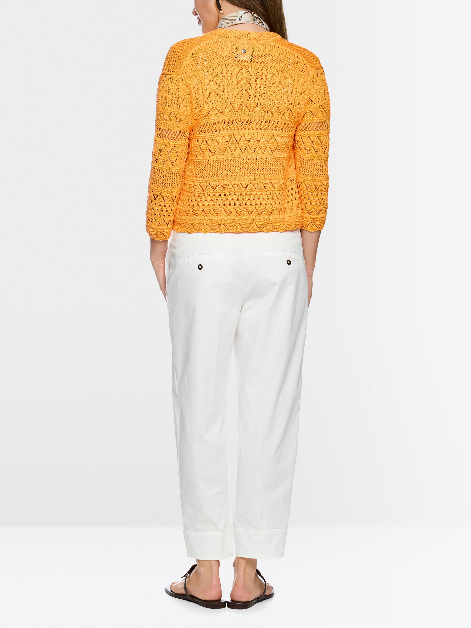 ‘Rethink Together’ openwork cardigan