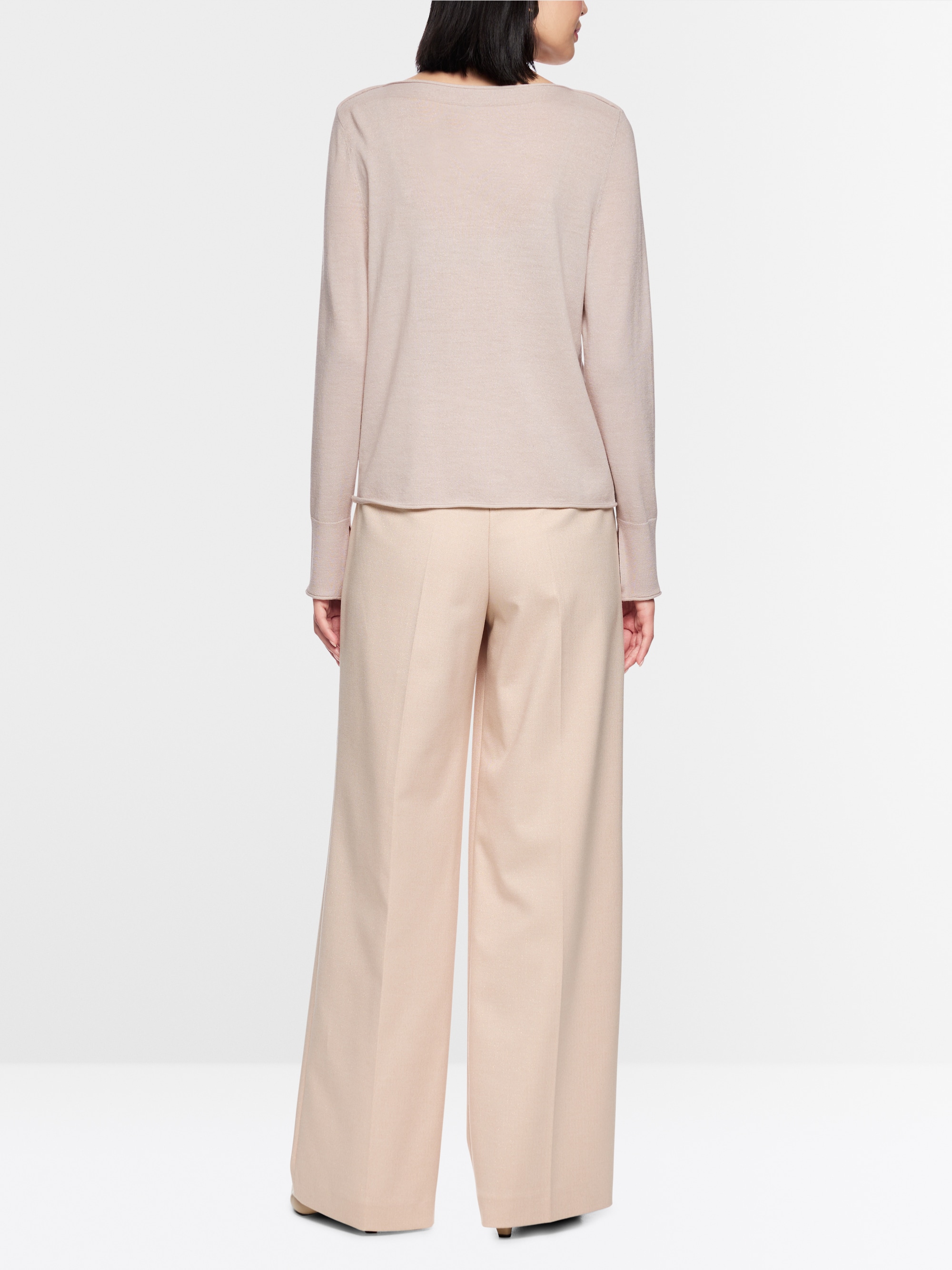 Fine knit jumper with lurex