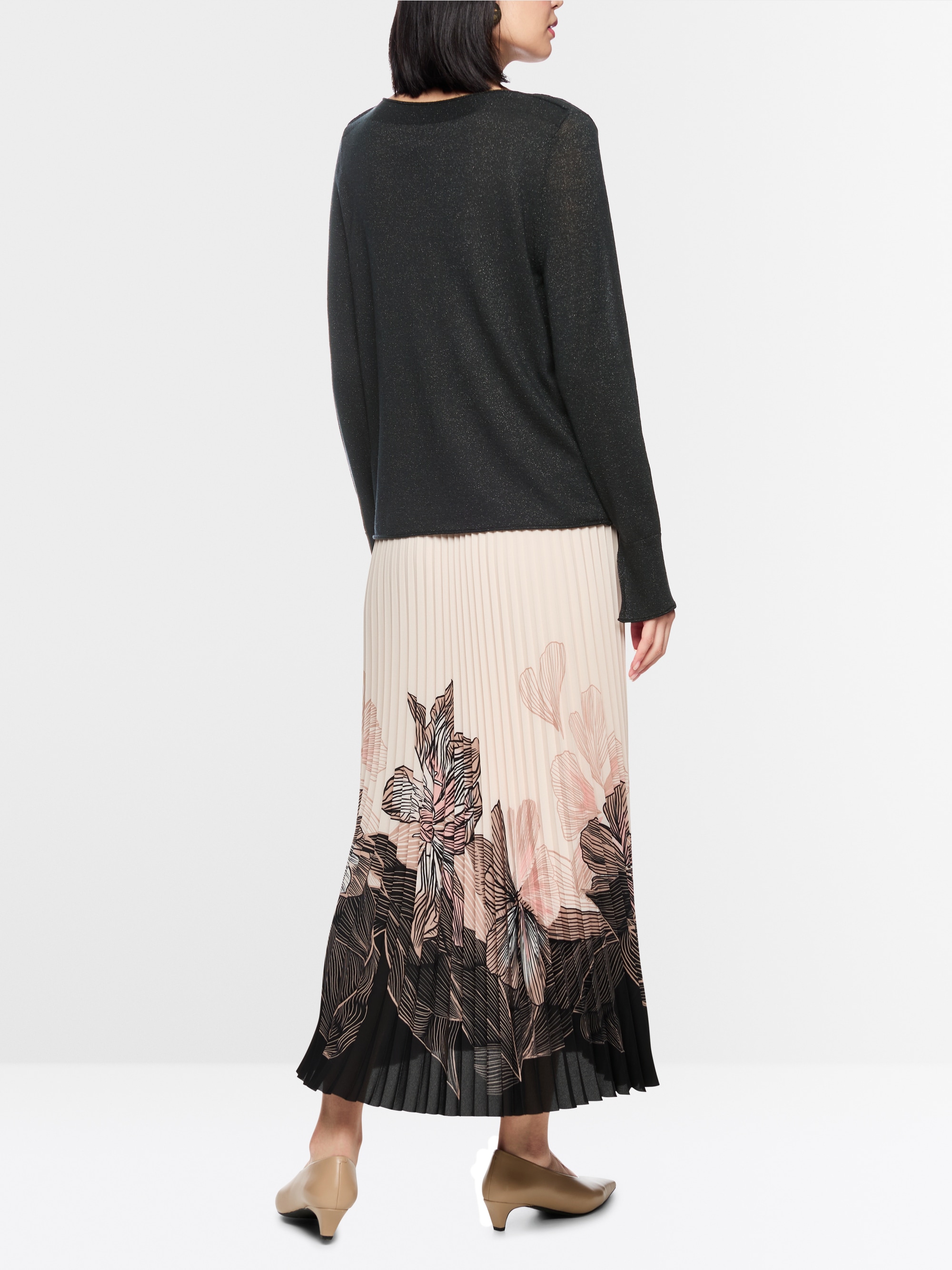 Fine knit jumper with lurex