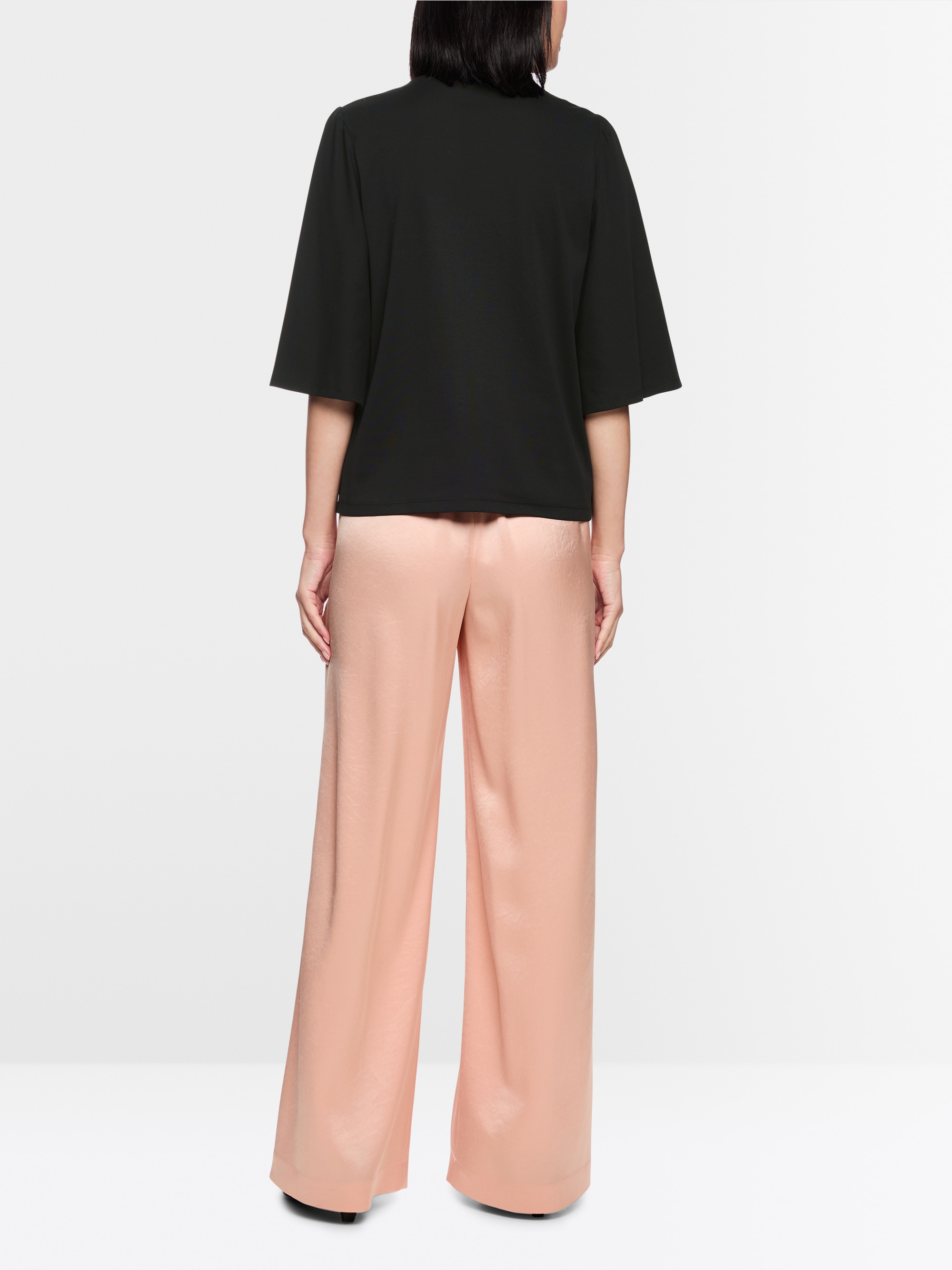 T-shirt ample à col montant