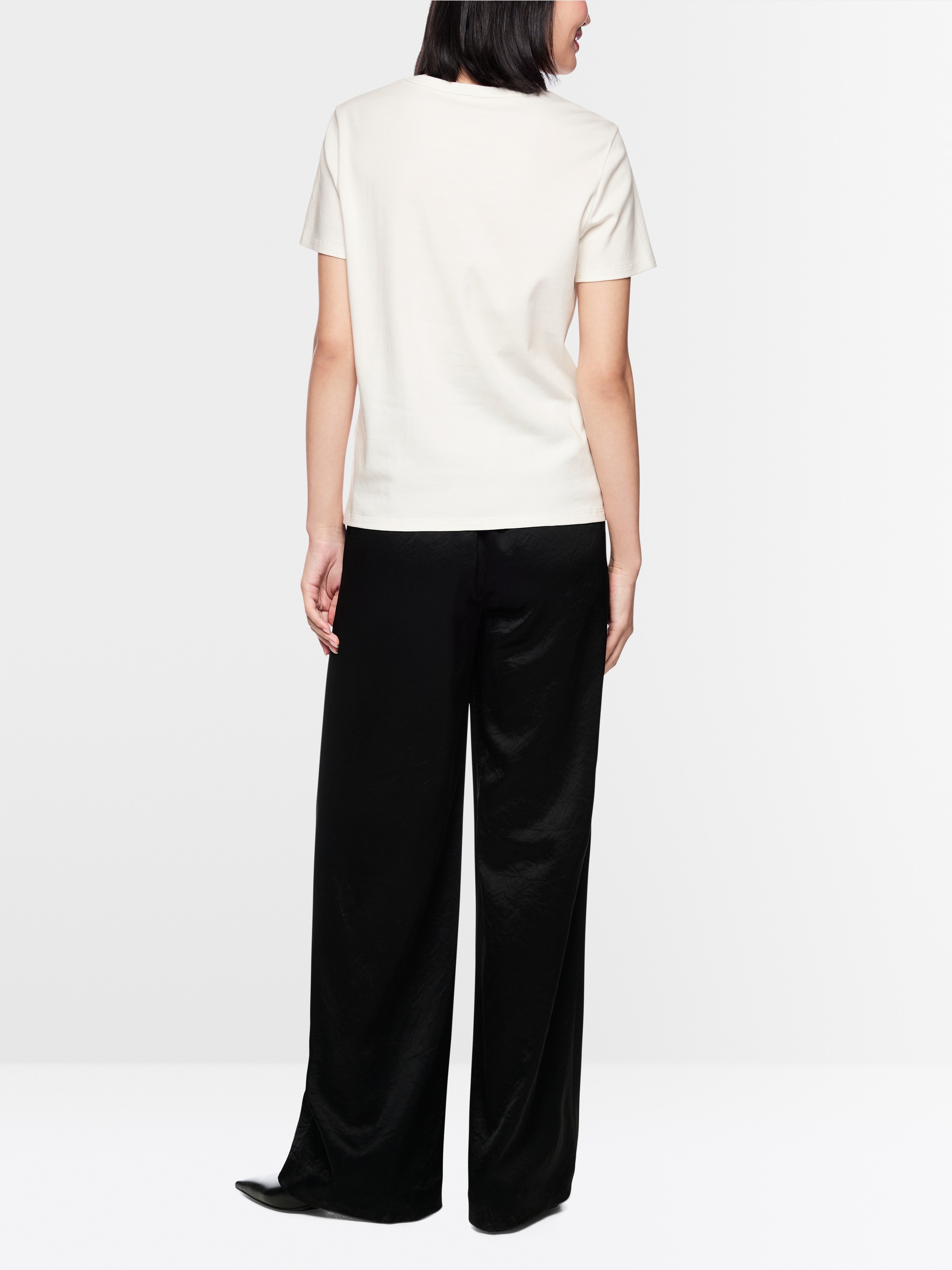 T-shirt à imprimé chat et détails