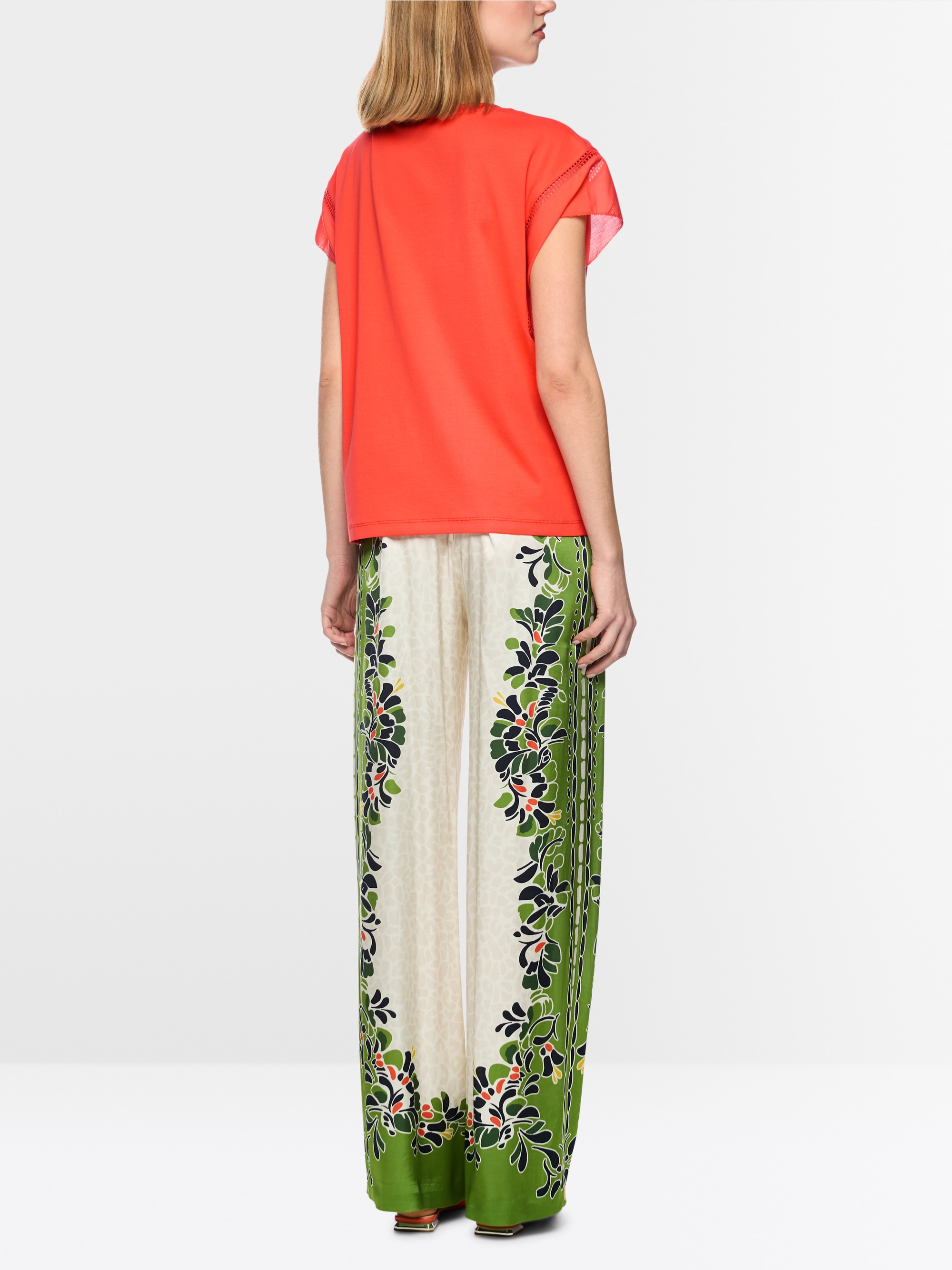 Shirt with cotton voile