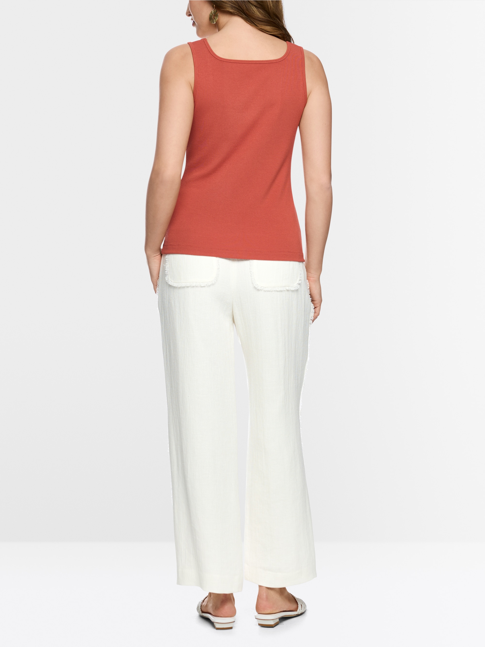 Ribbed top made from modal stretch