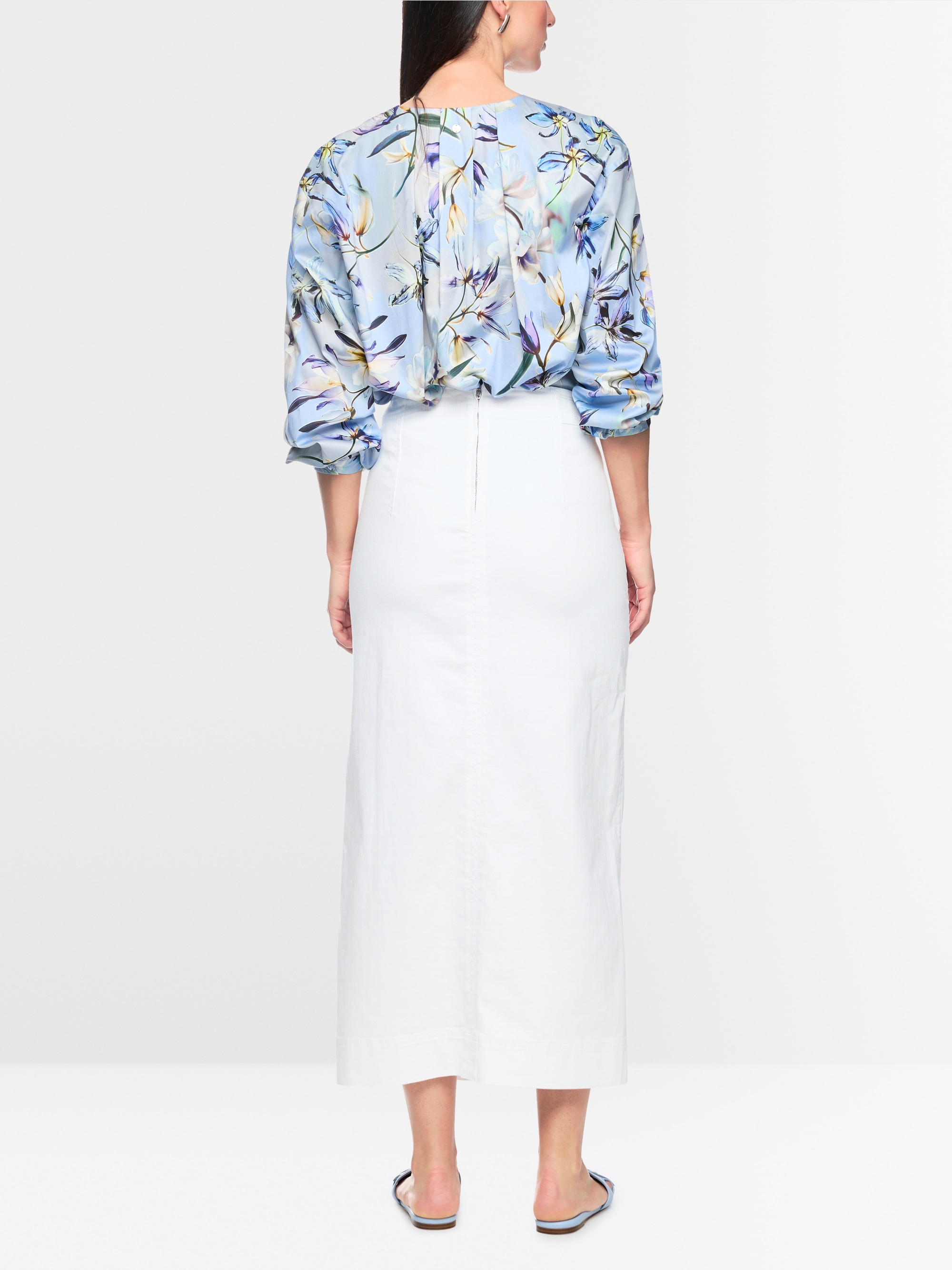 ‘Rethink Together’ denim skirt