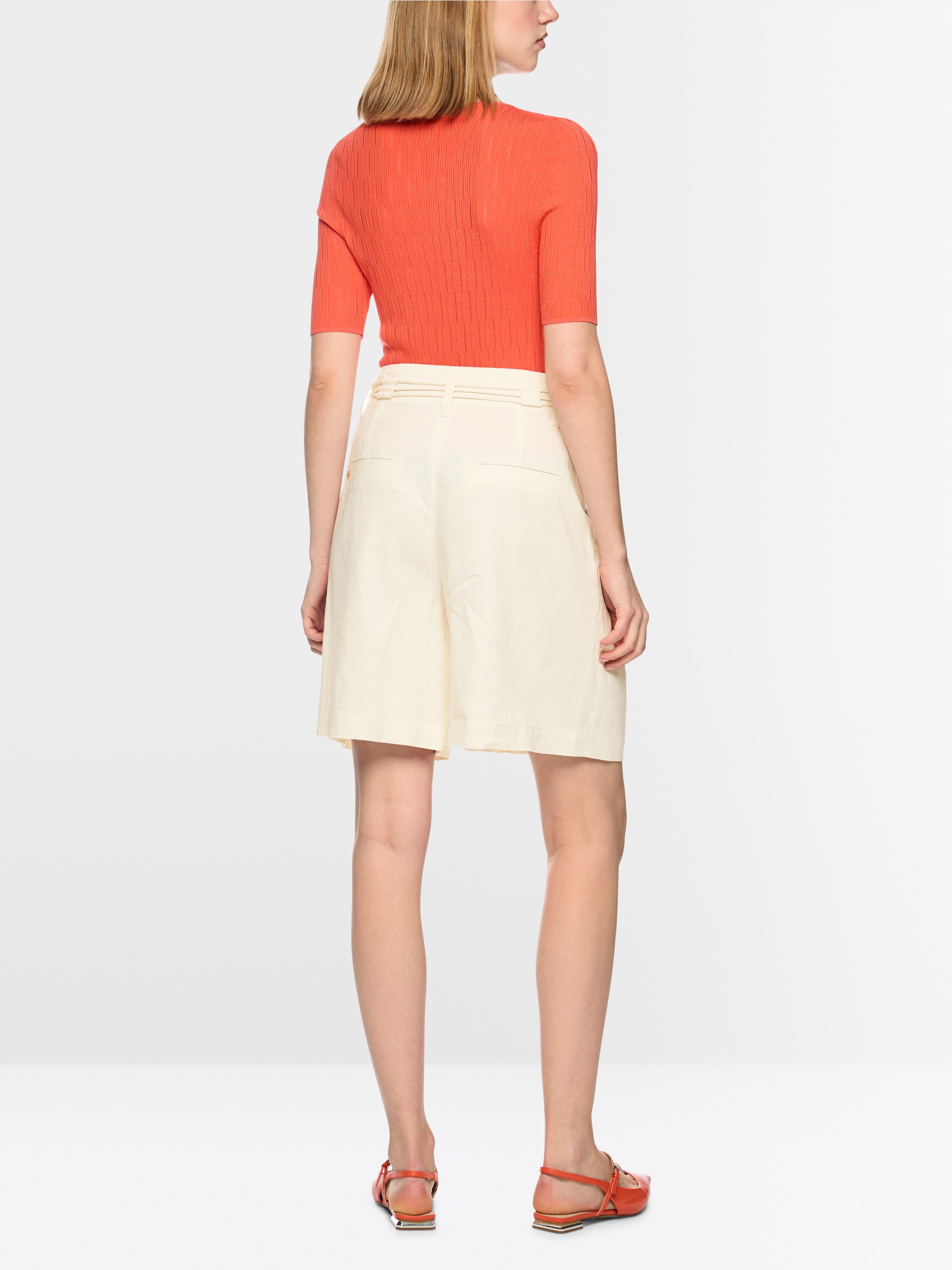 WARANGAL linen blend shorts