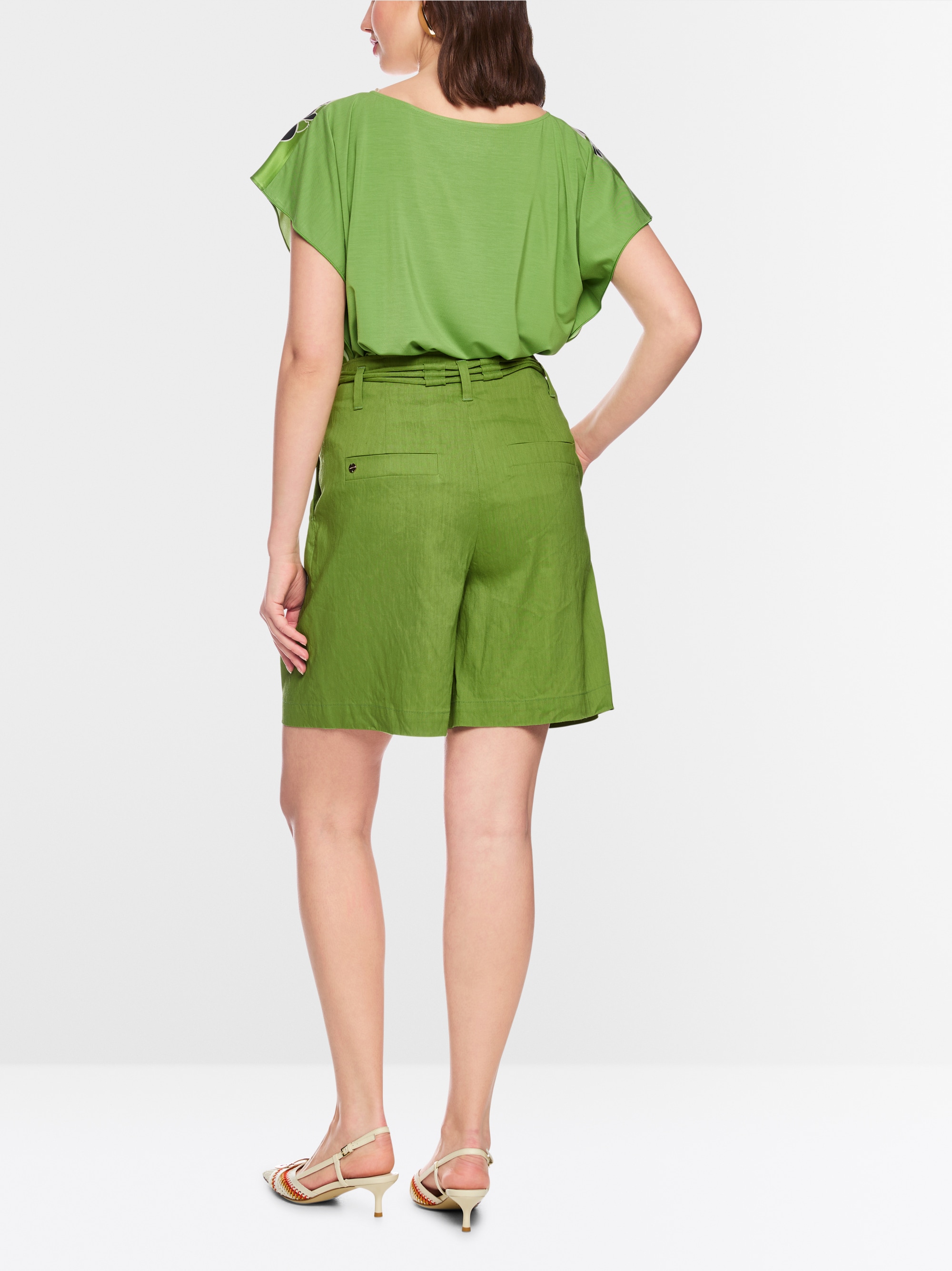 WARANGAL linen blend shorts