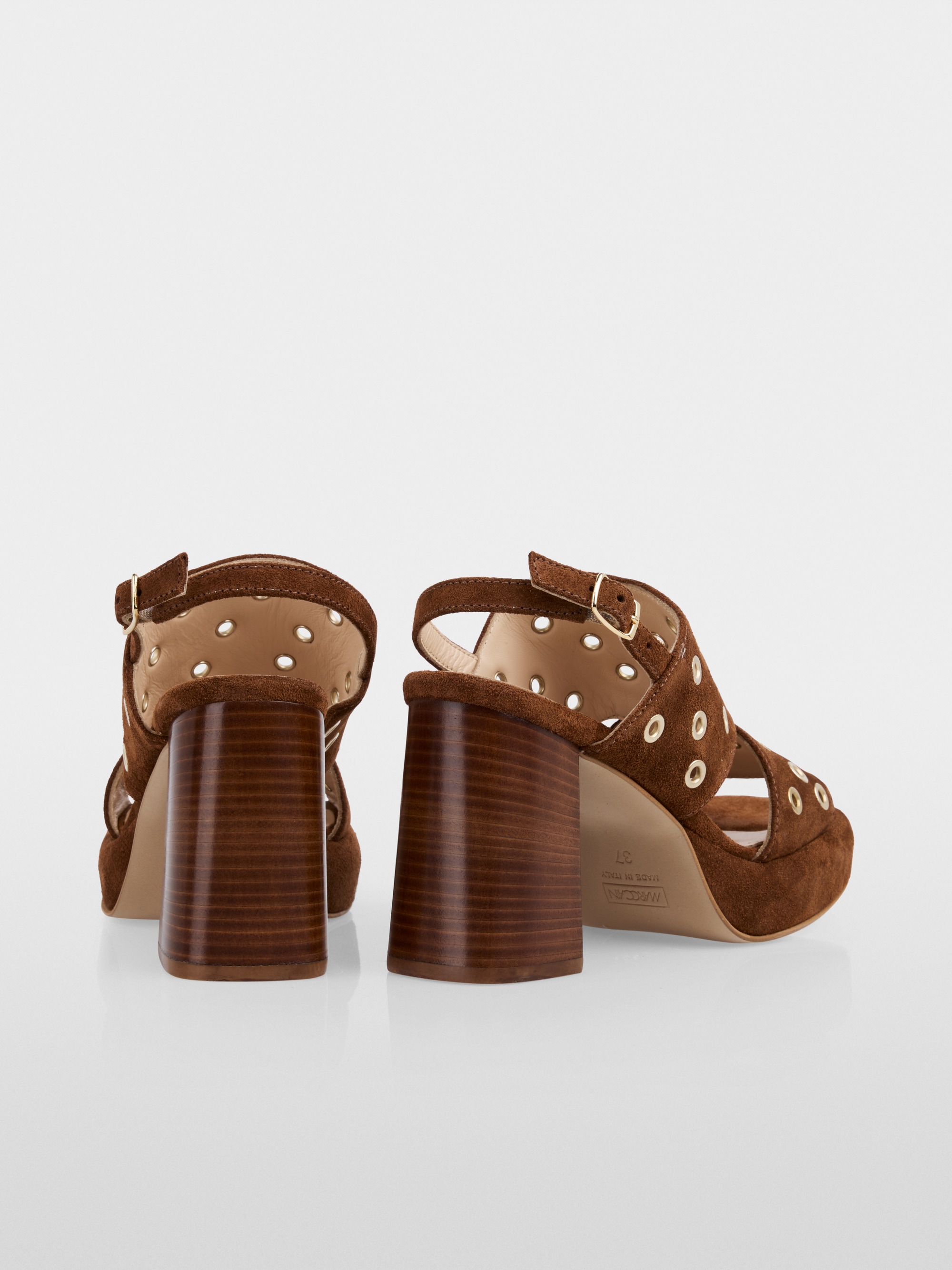 Suede platform sandals