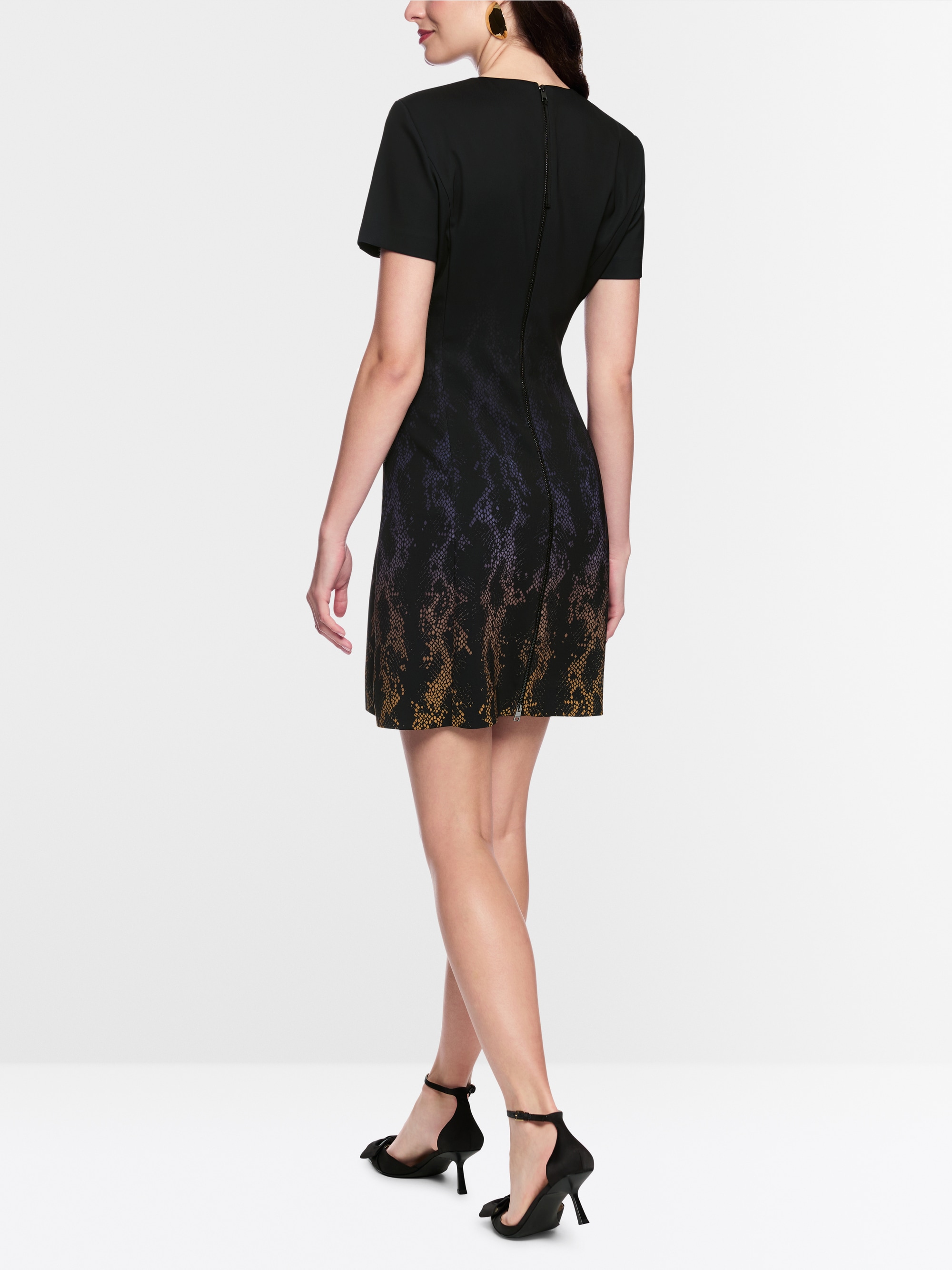 Kleid mit Snakeprint