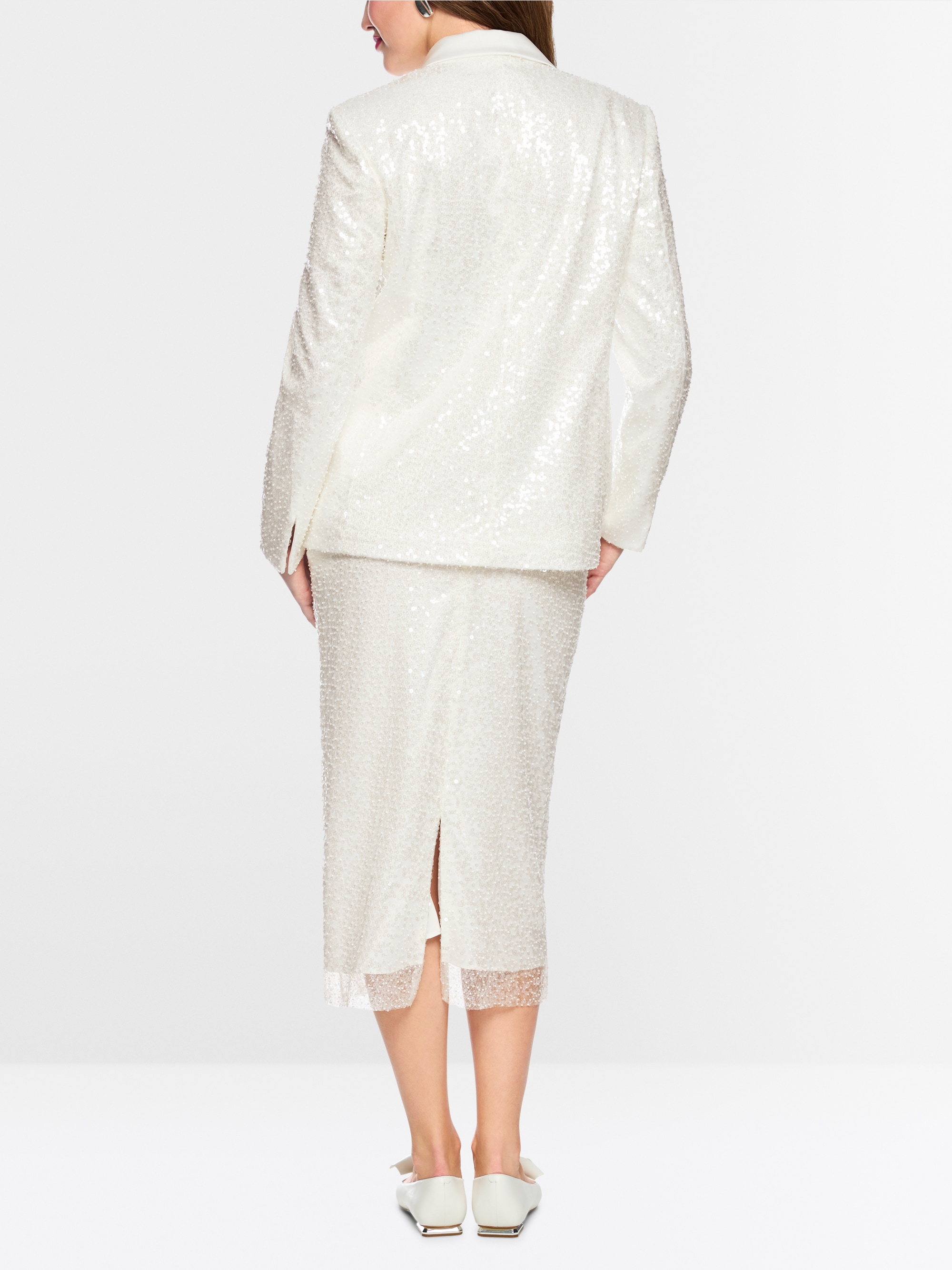 Blazer with shimmering sequins