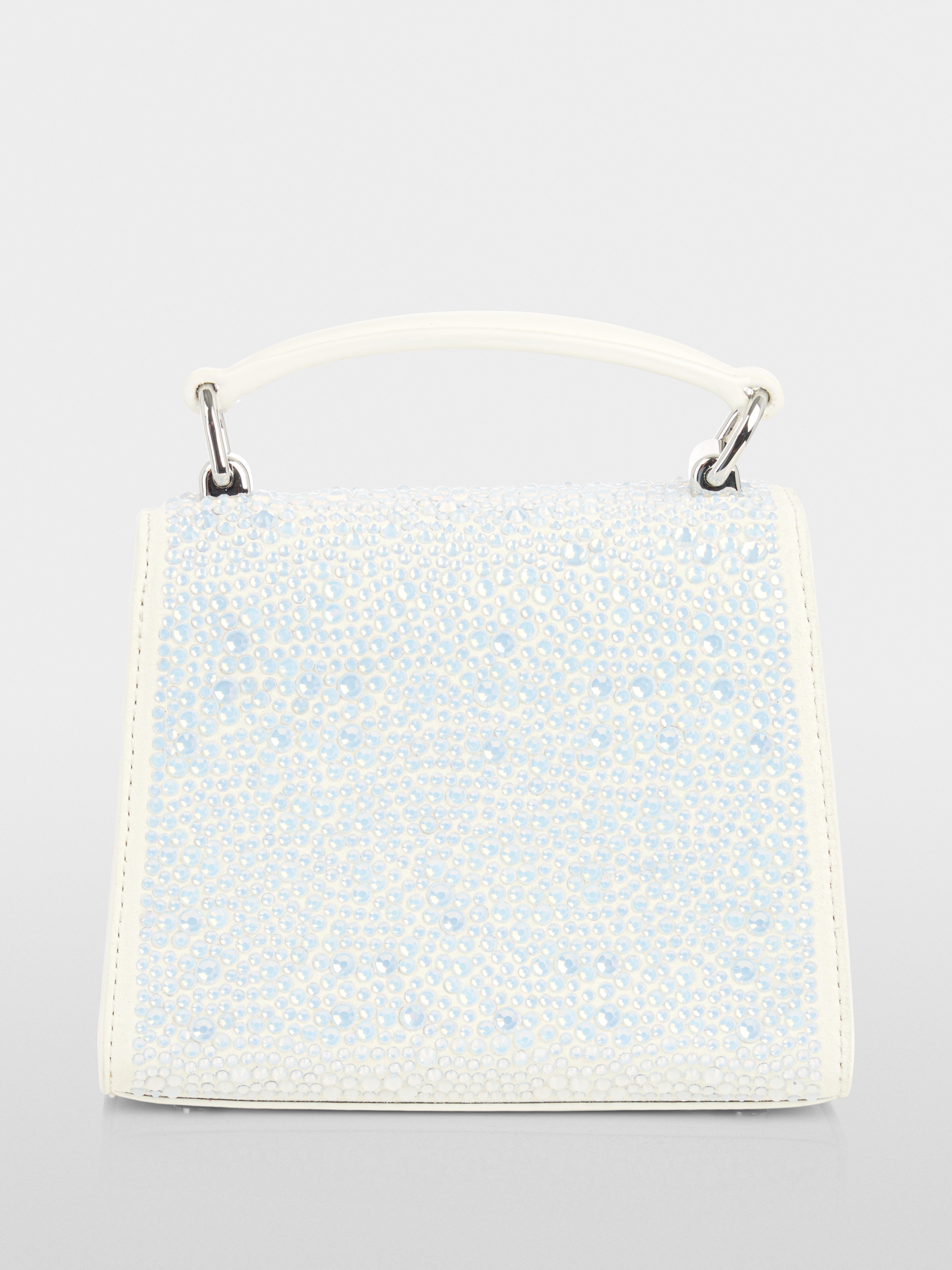 Mini handbag with opal crystals