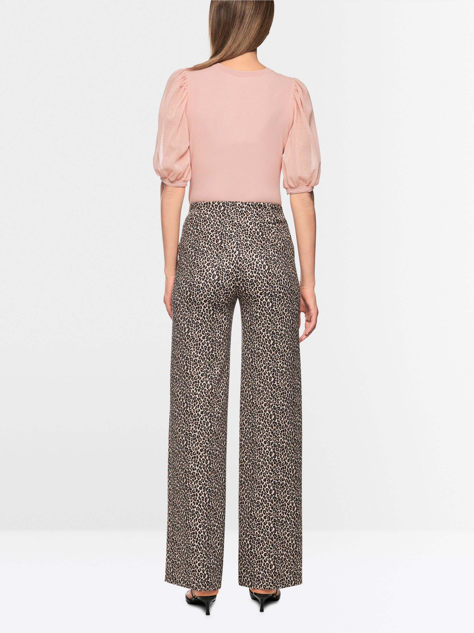 WINDER wide-cut leopard print pants