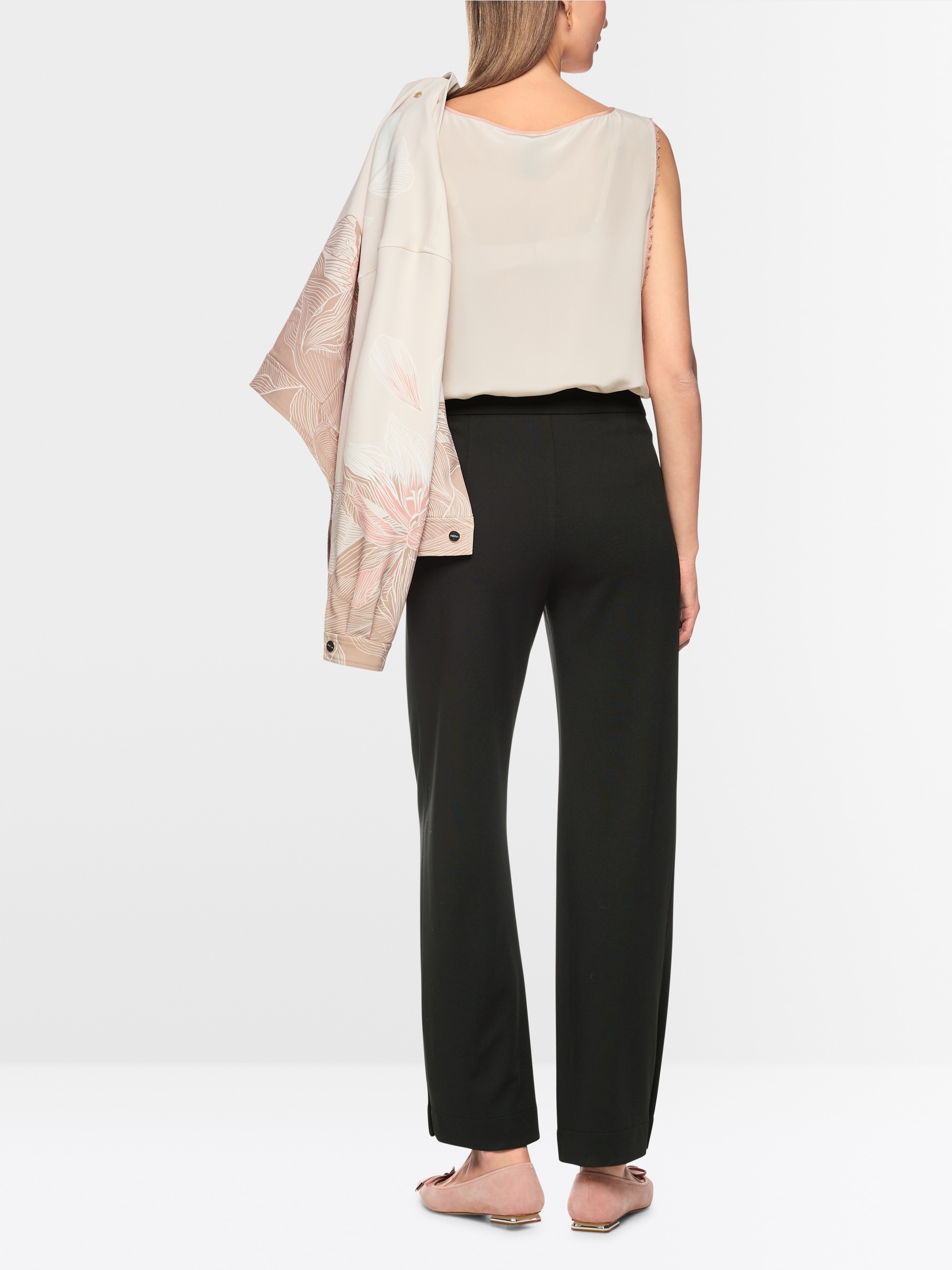 RENTON relaxed fit pants with hem detail