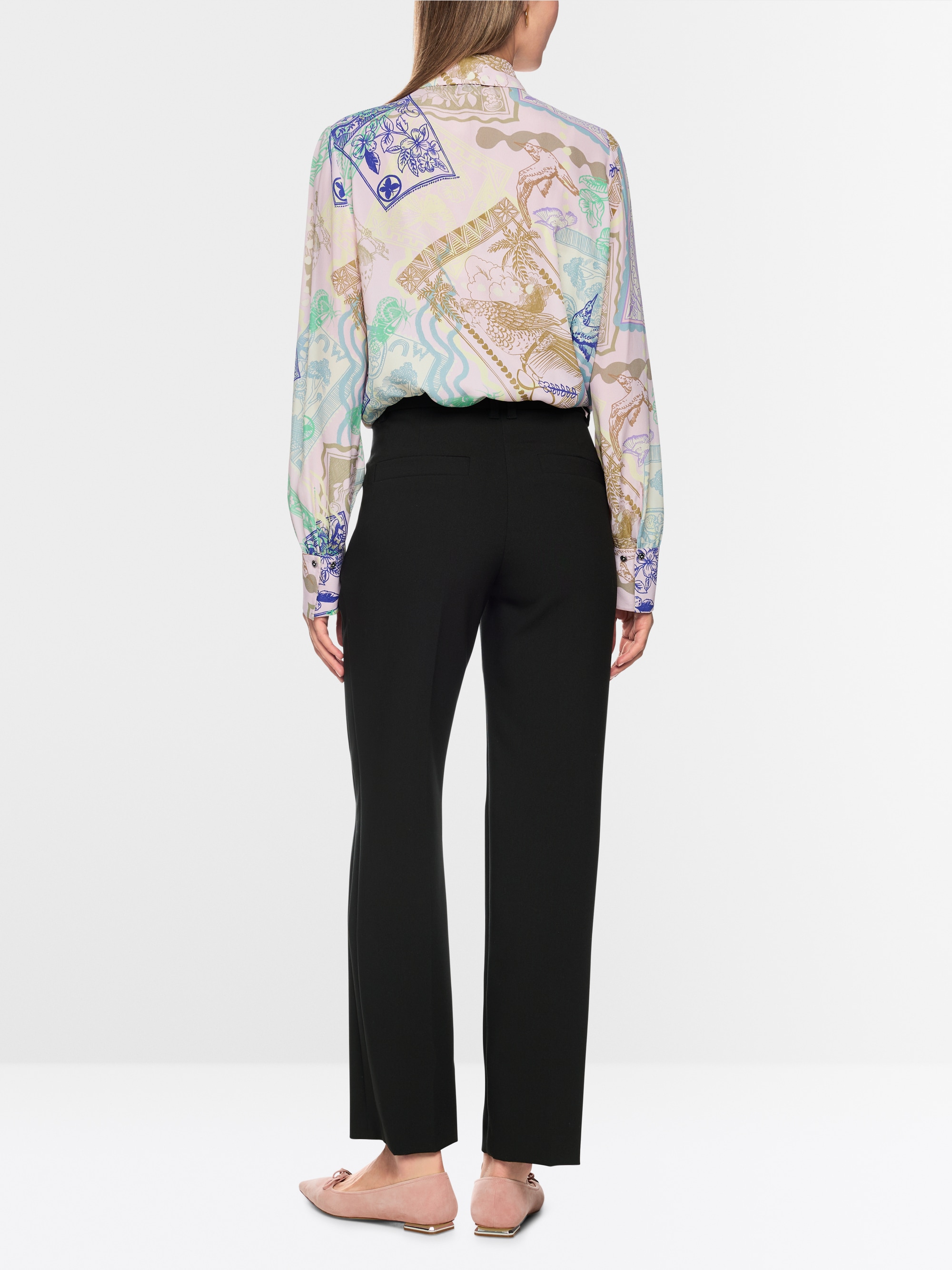 FENDOU fabric pants with straight cut