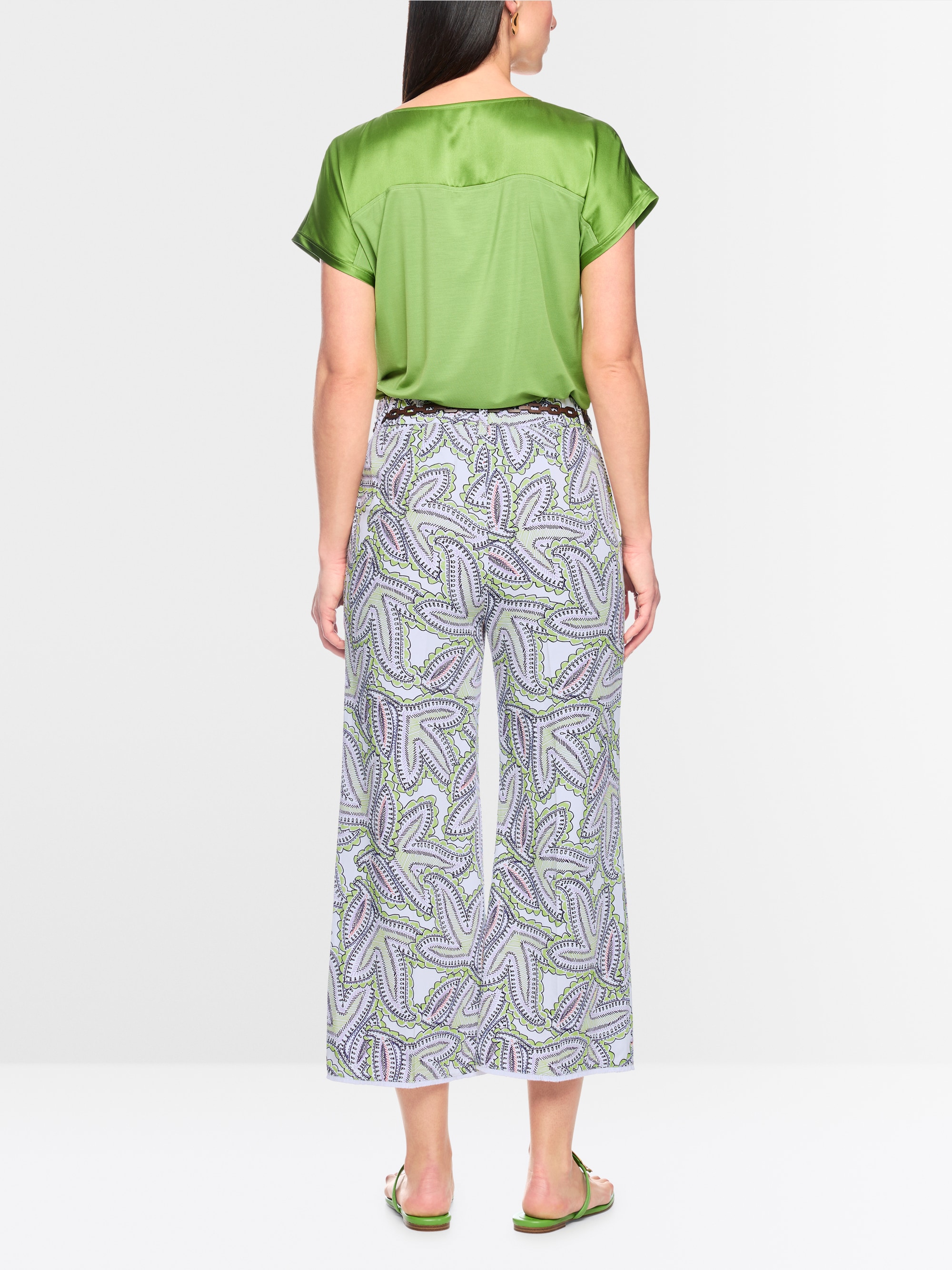 WAUKEE paisley pattern trousers