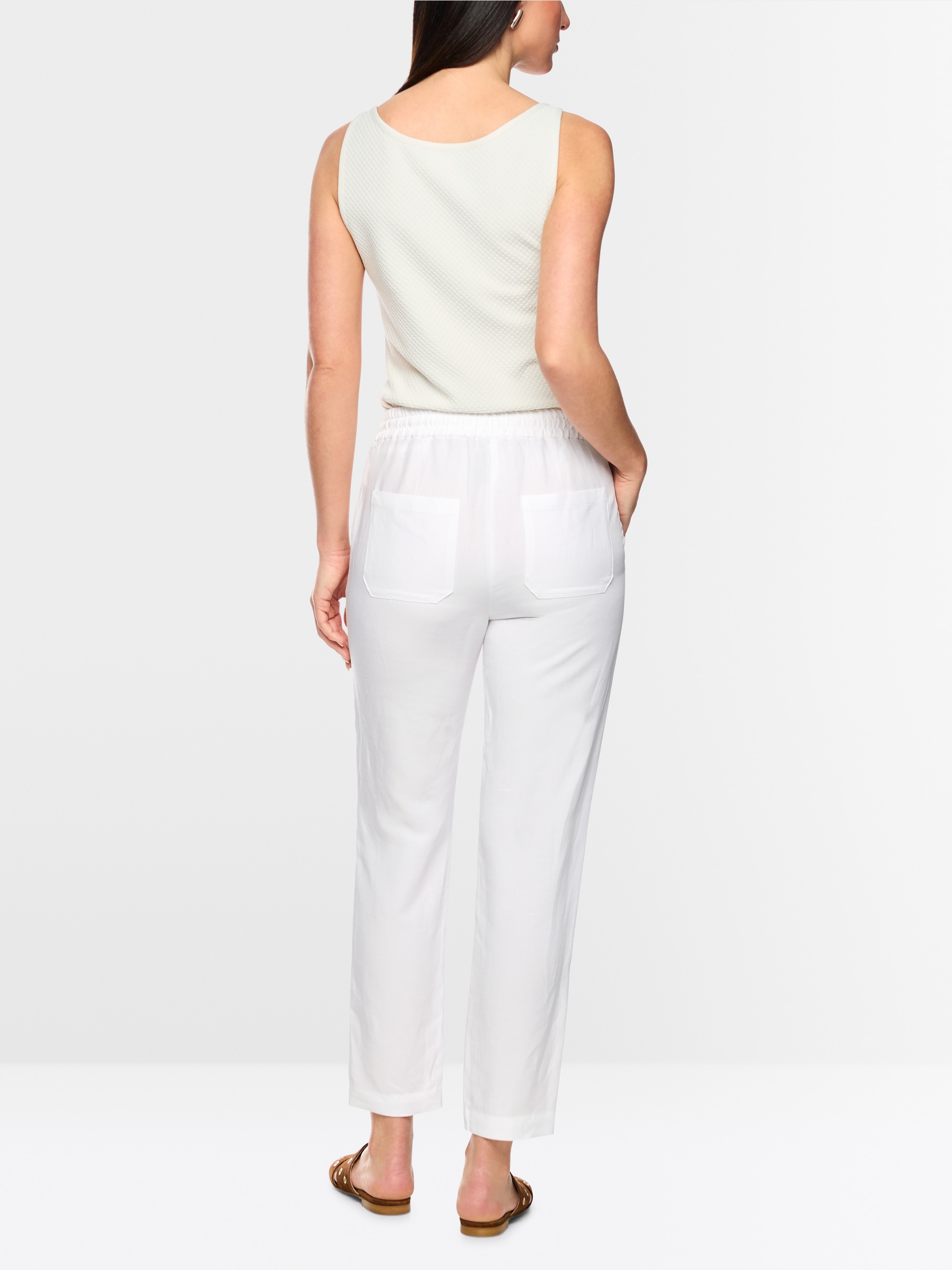 RHODOS viscose-linen jogging trousers