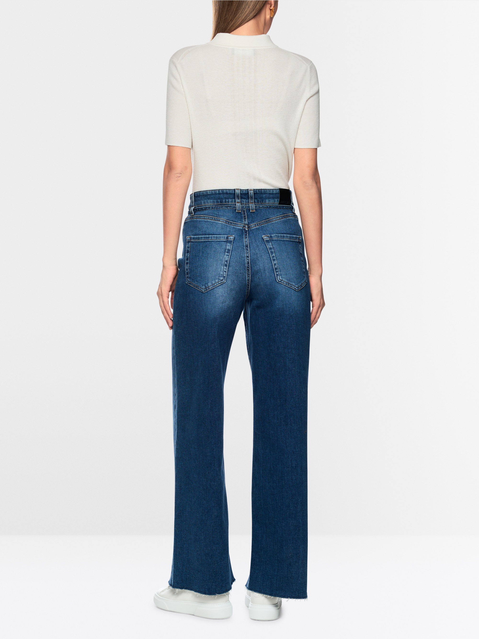 WAUKEE wide-cut jeans with high waist