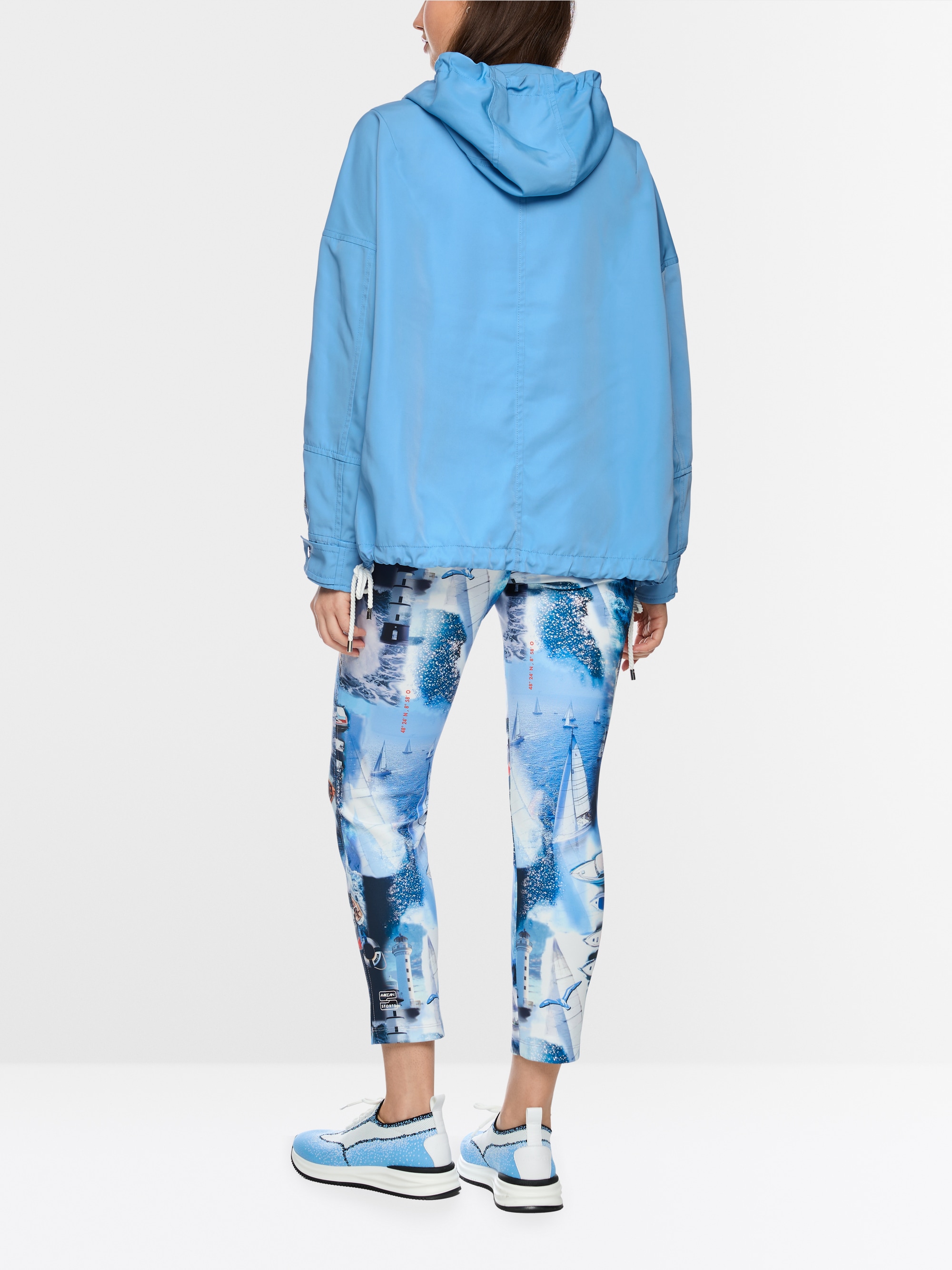 Outdoor jacket with hood