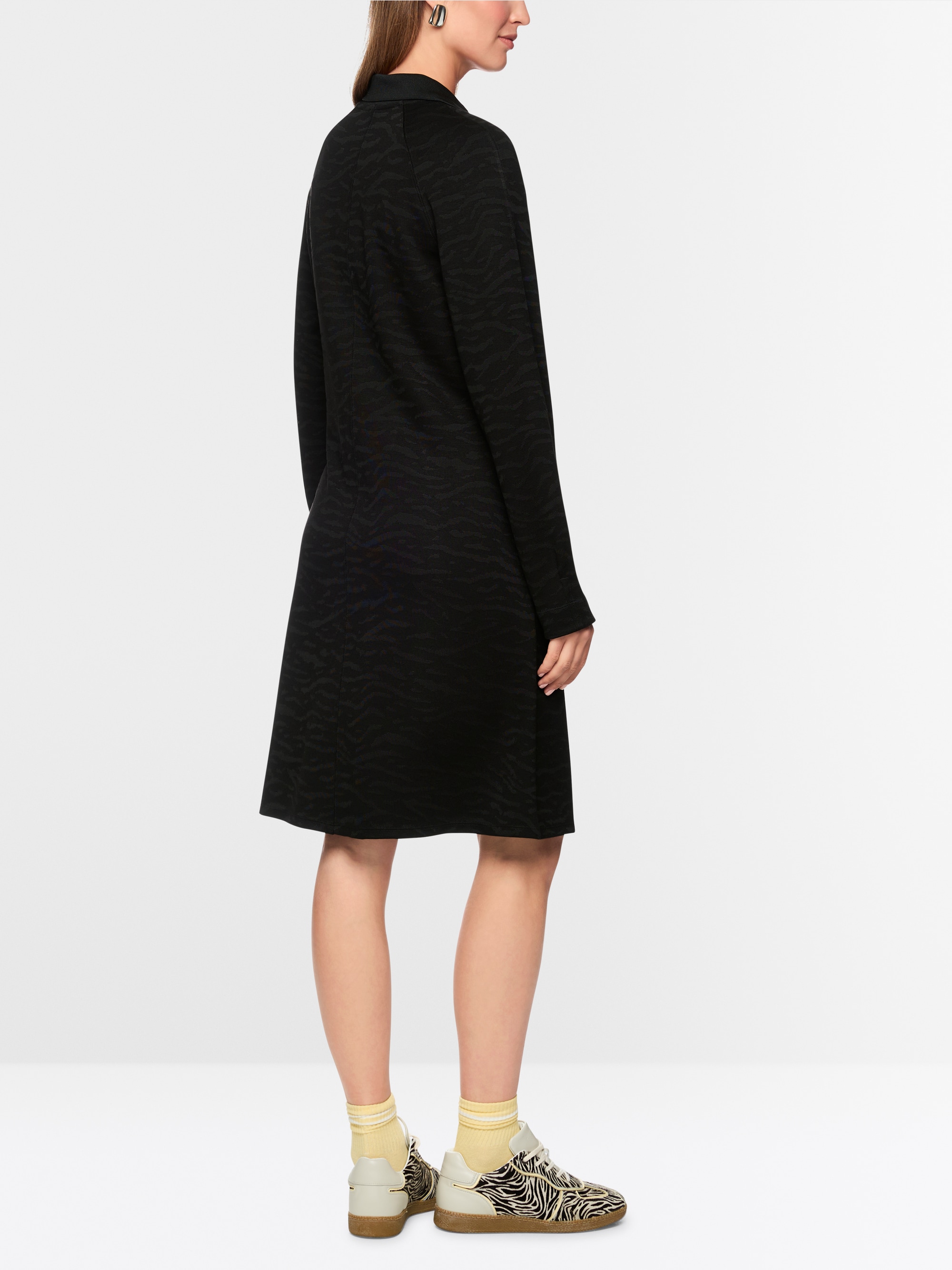 Robe en maille avec imprimé animalier