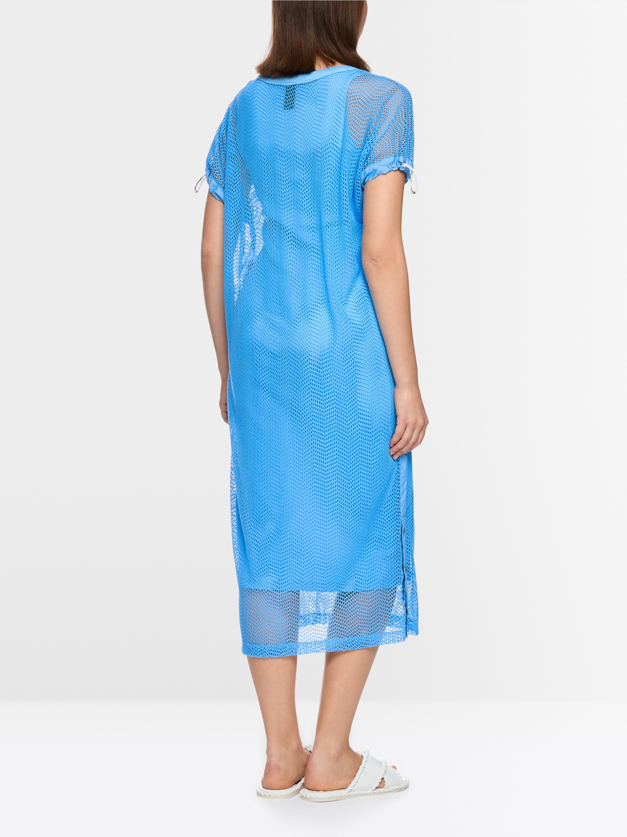 Dress with mesh look