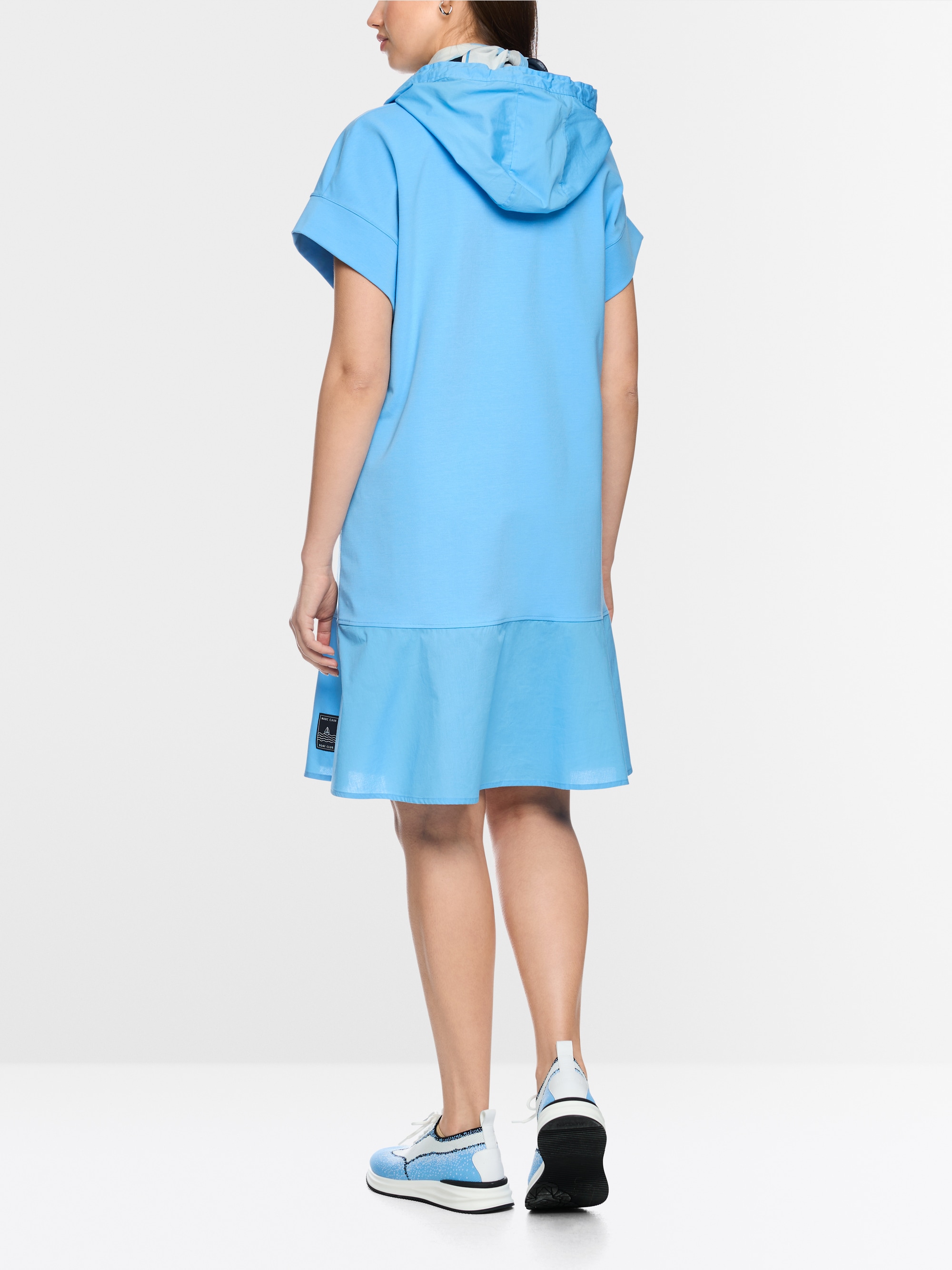 Robe chemise à capuche
