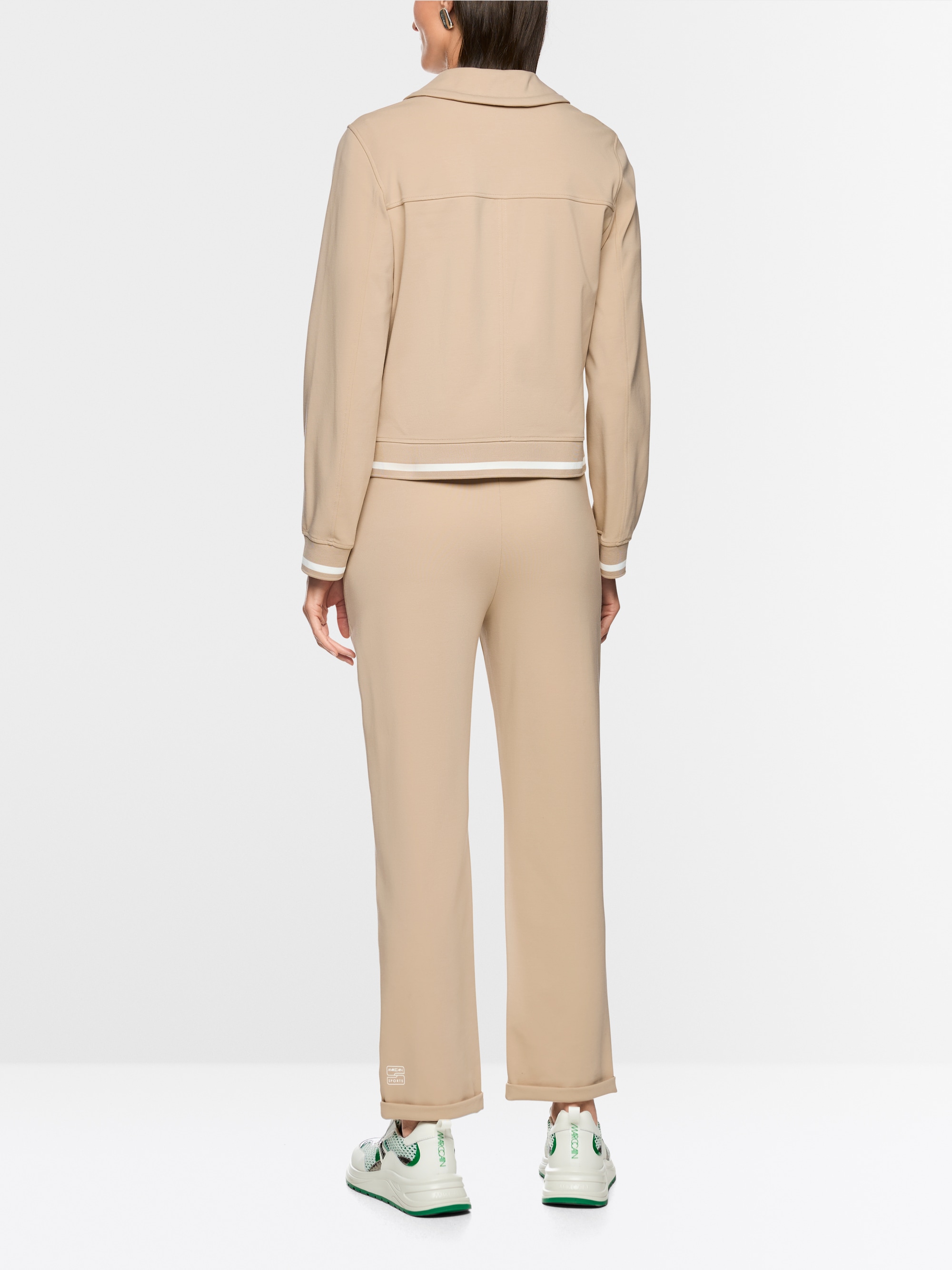 Sporty blazer with striped details