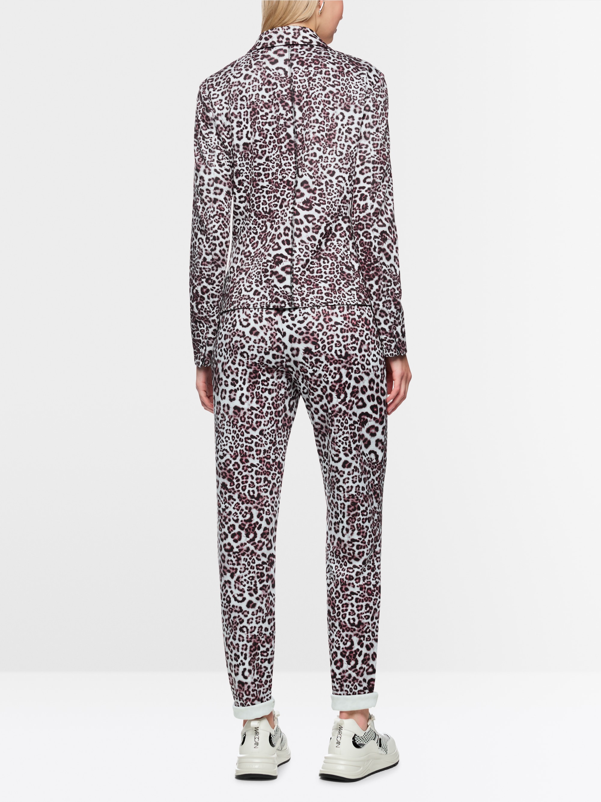 Blazer with leopard print