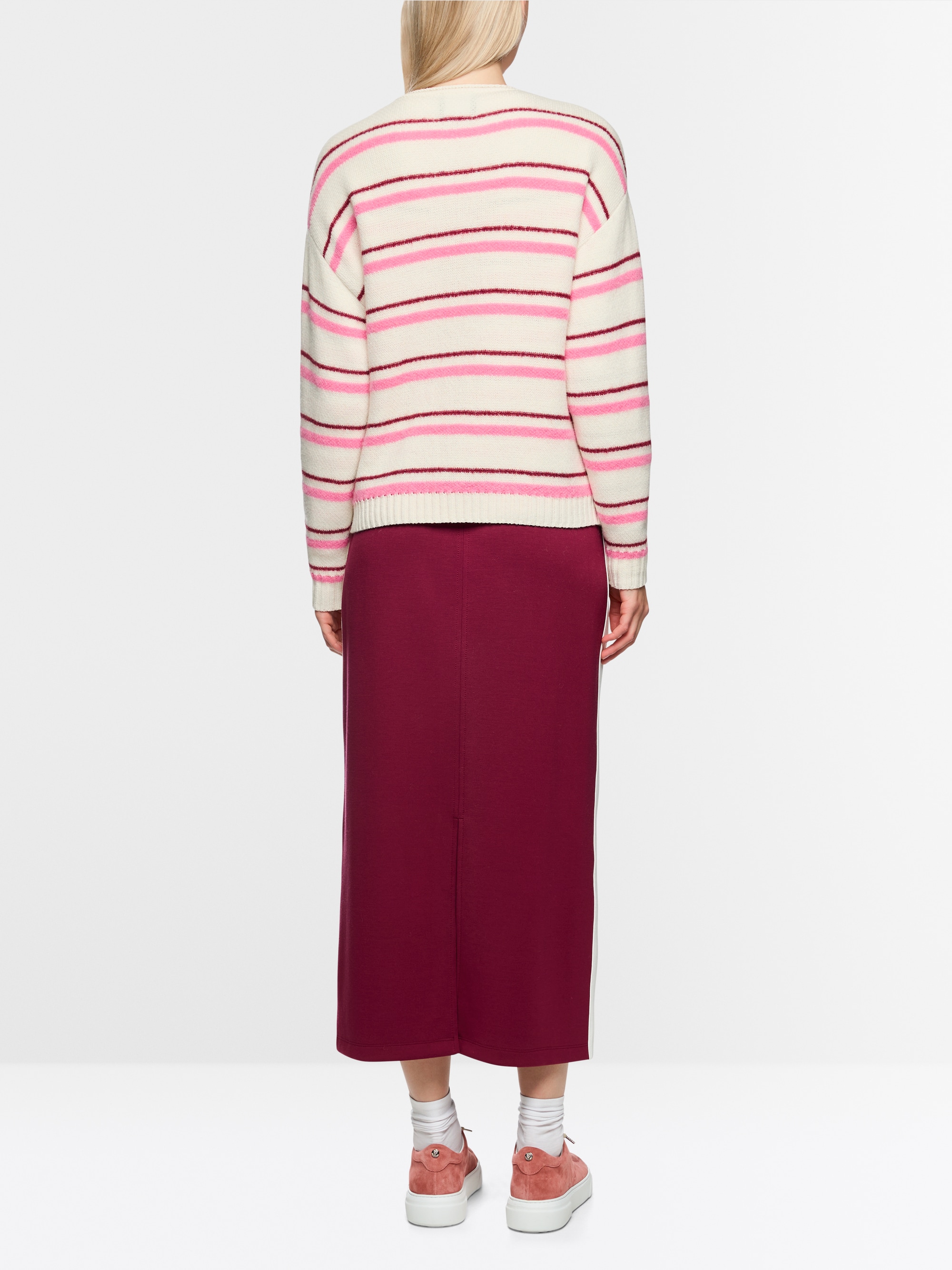 ‘Knitted in Germany’ striped cardigan