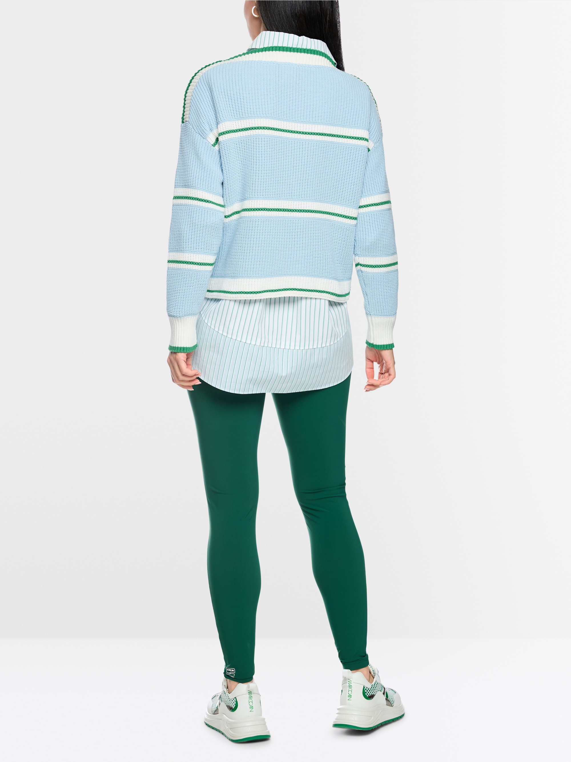 Pull à rayures tricoté en Allemagne