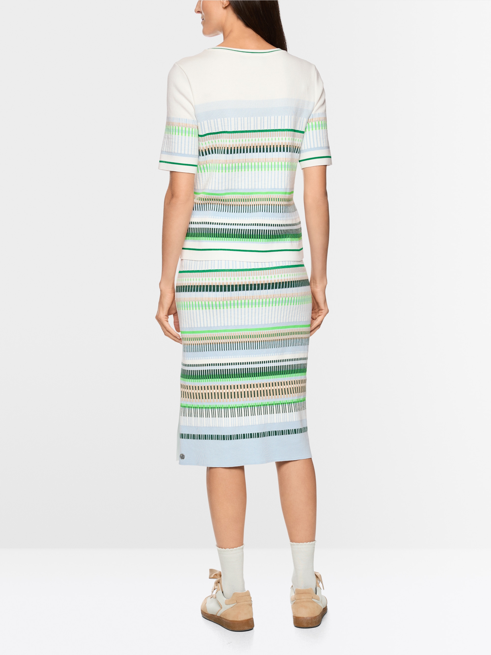 Fine-knit jacquard jumper