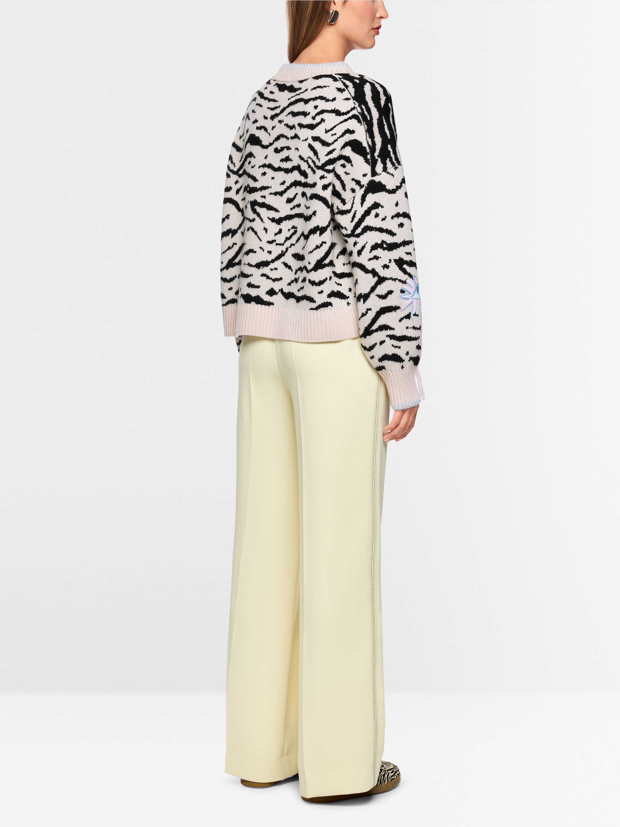 Pull à imprimé animalier