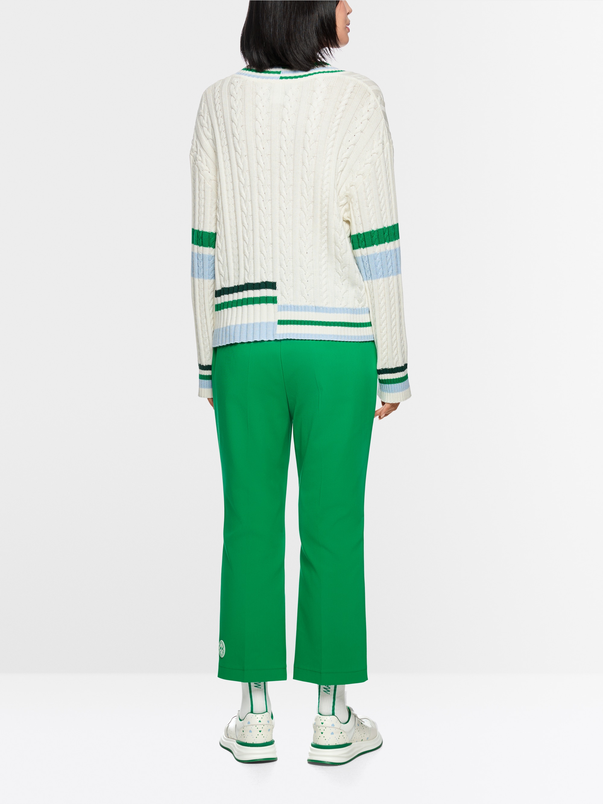 ‘Rethink Together’ cable knit jumper