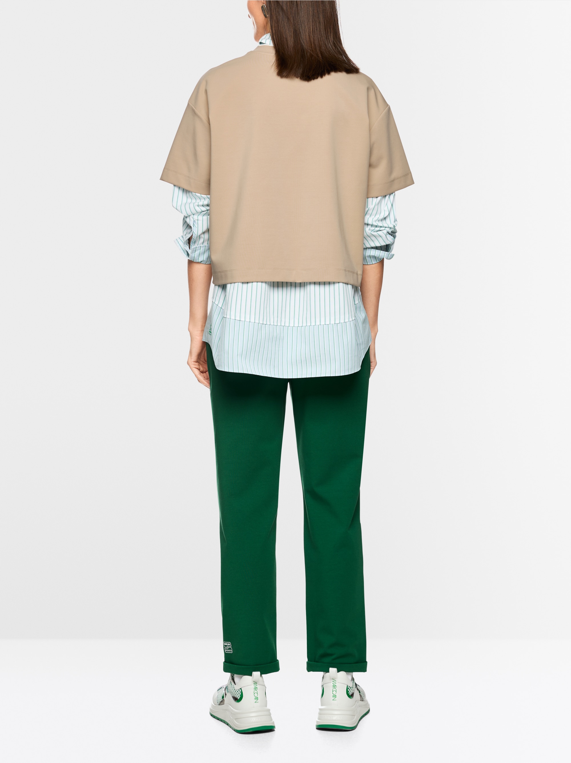 Shirt with heart and striped details