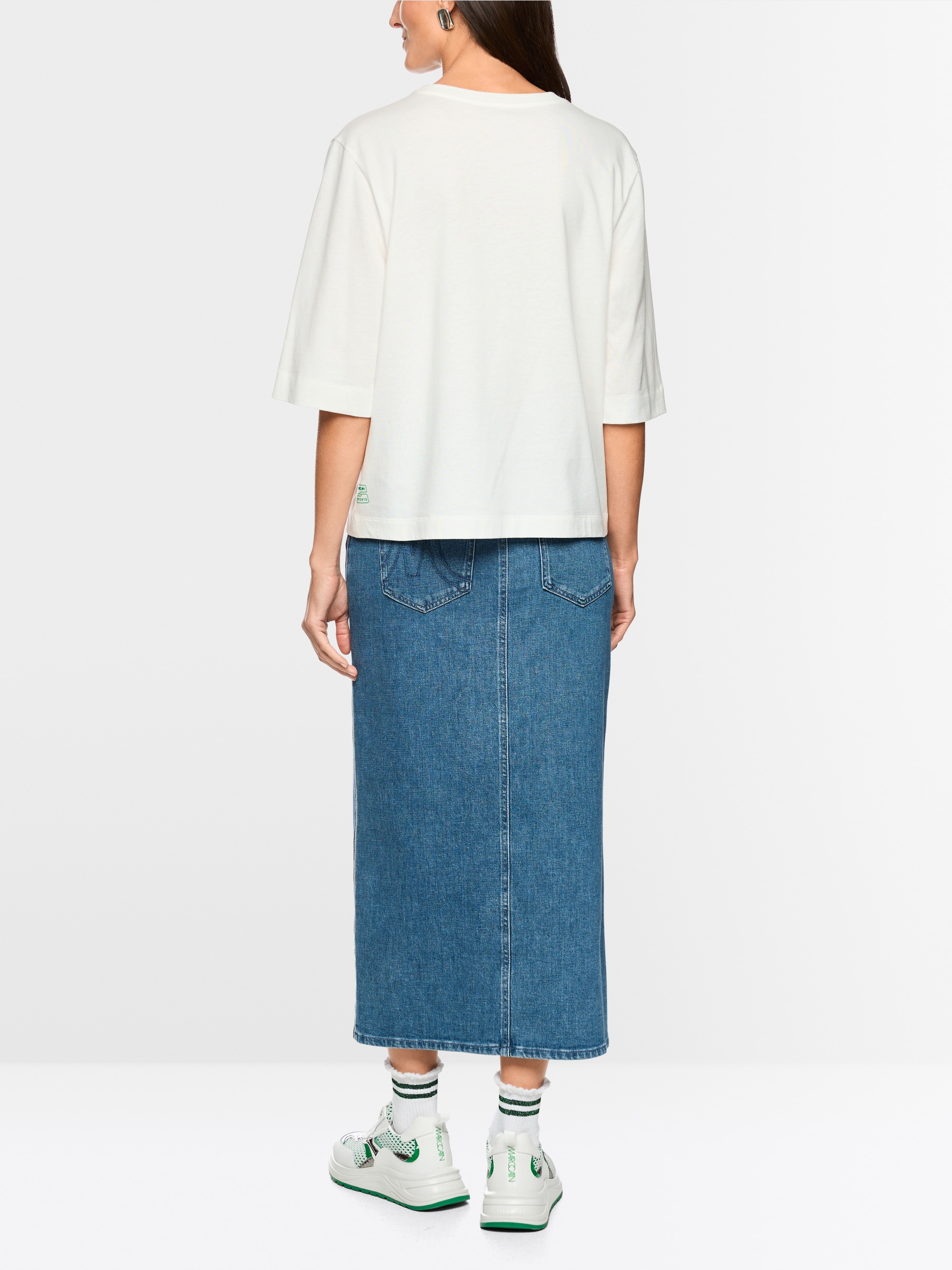 ‘Rethink Together’ matcha print shirt