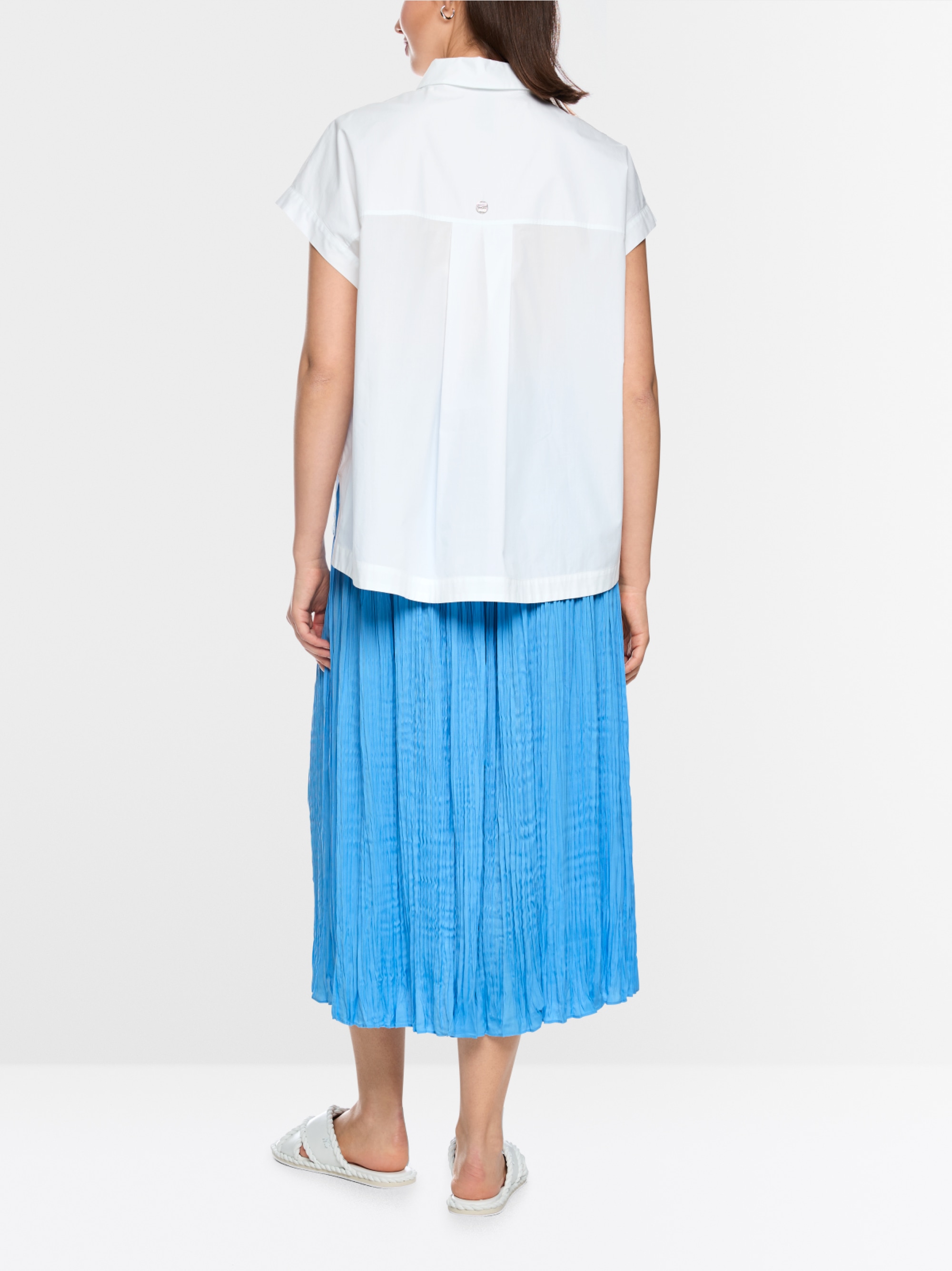 Blouse with maritime print