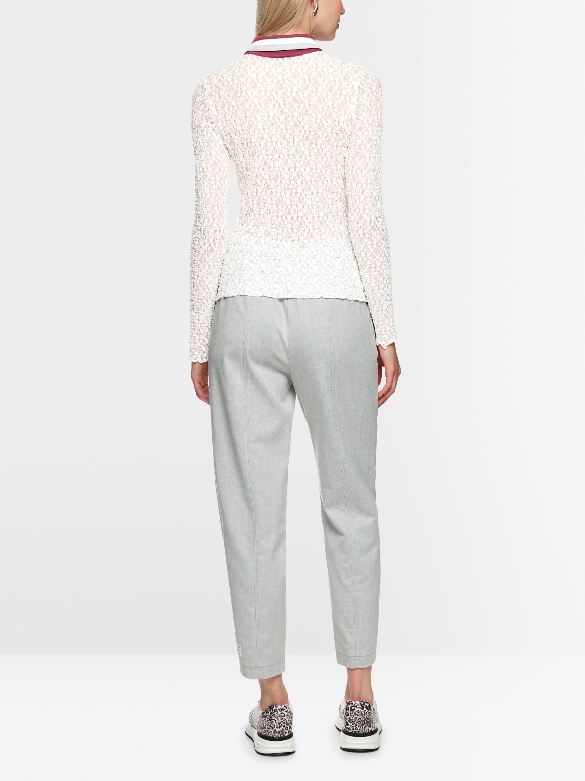 Polo shirt with lace