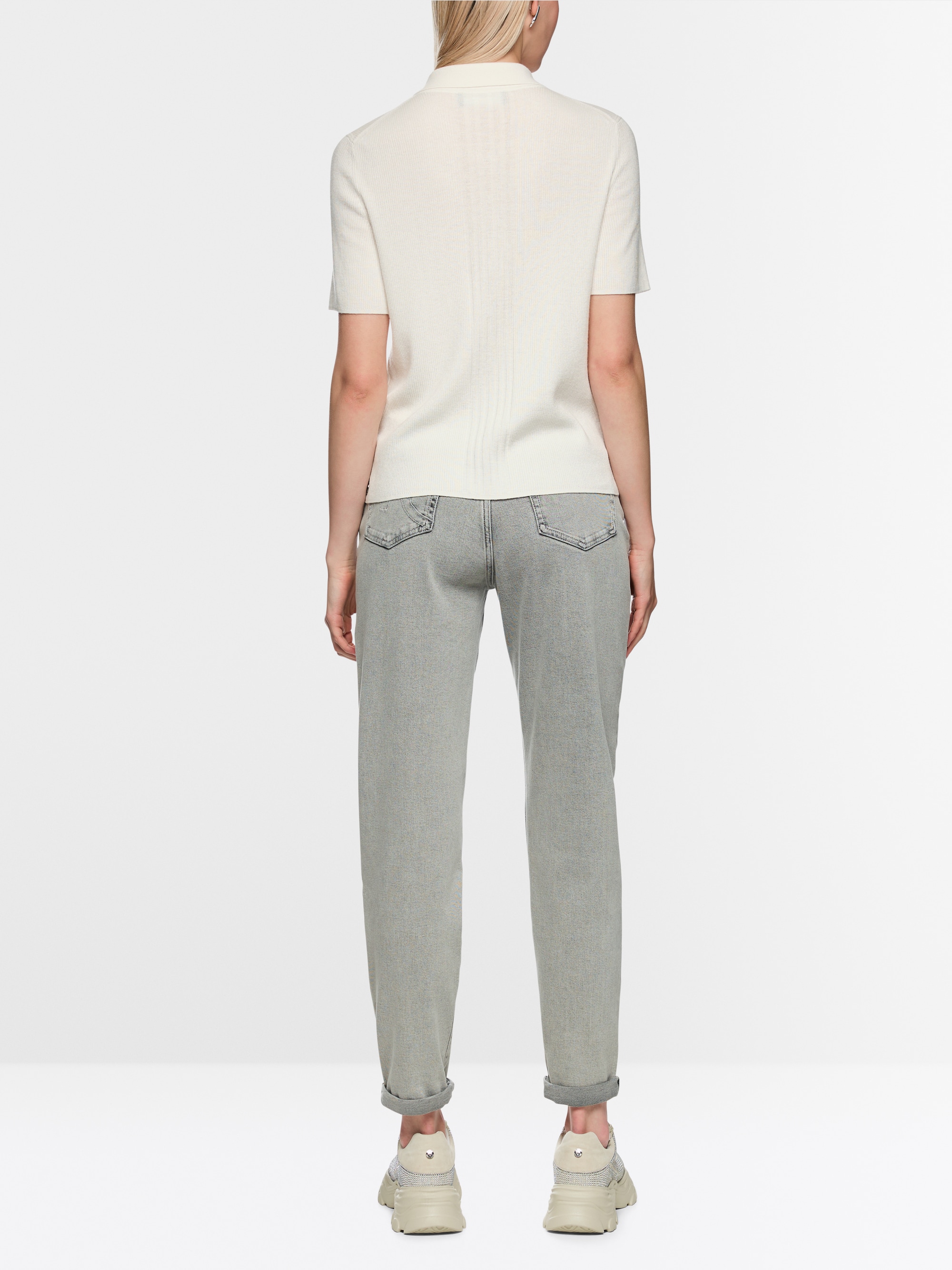 ‘Rethink Together’ knitted polo shirt