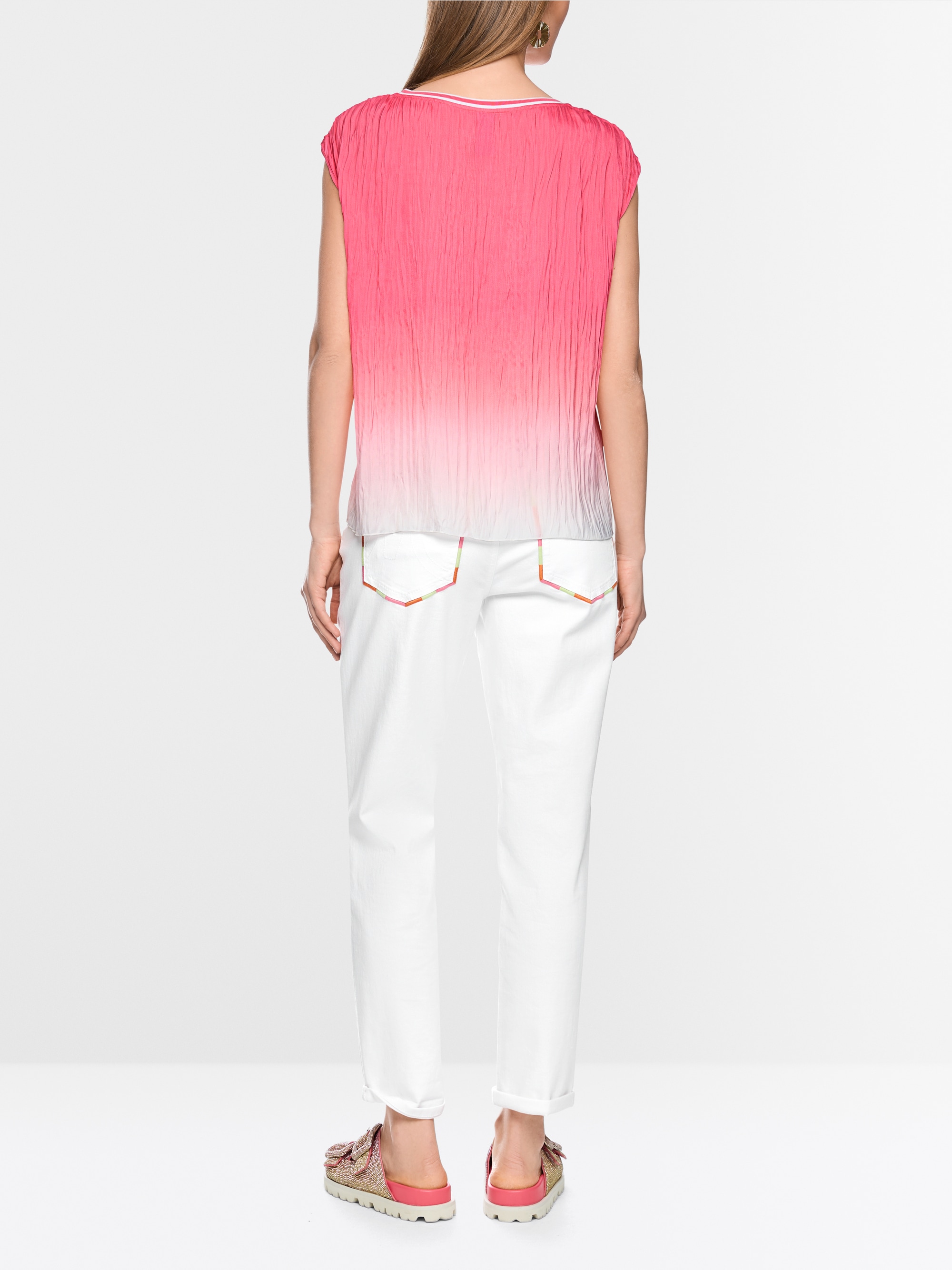 ‘Rethink Together’ crinkle effect top