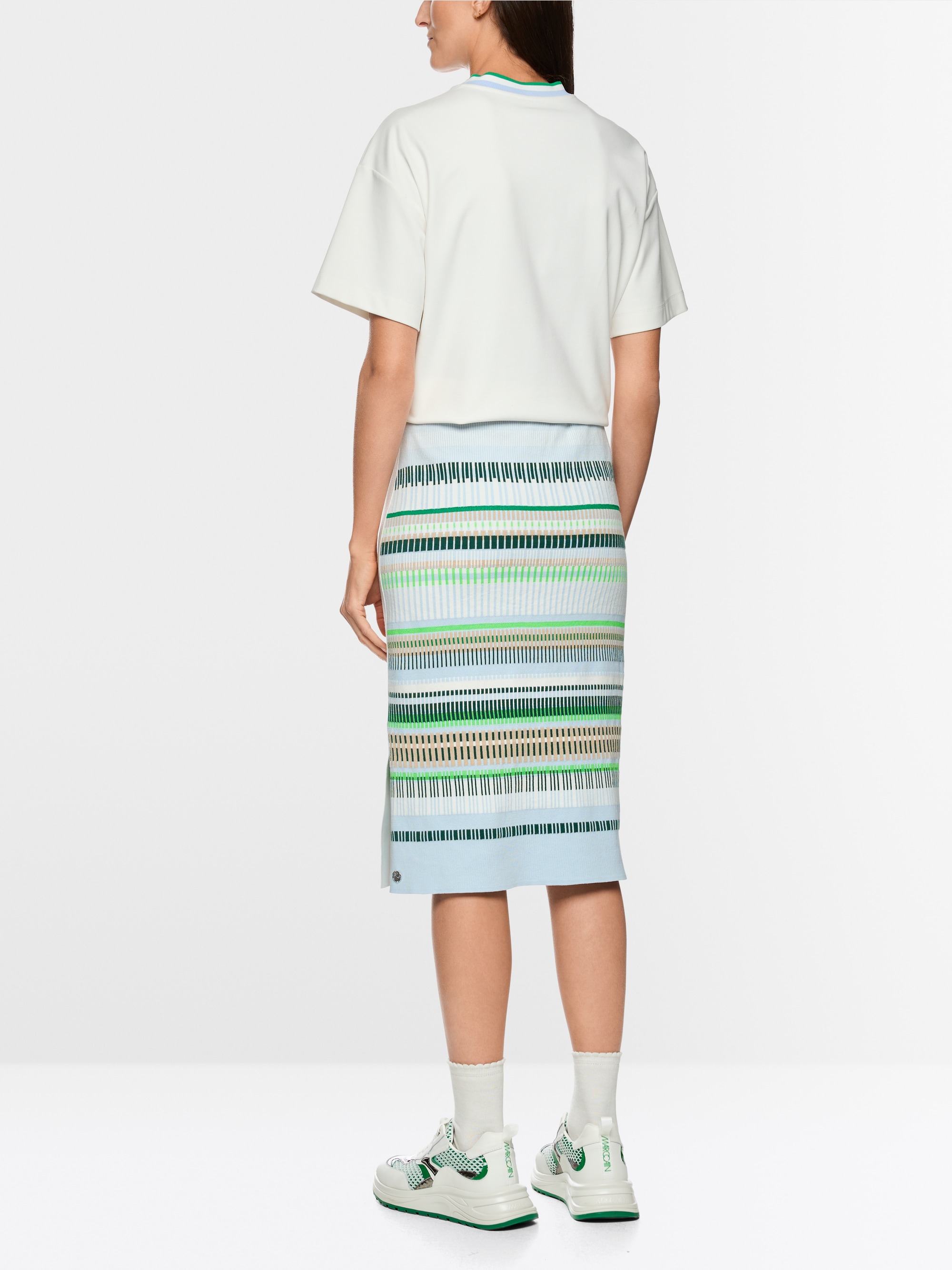 ‘Knitted in Germany’ jacquard skirt