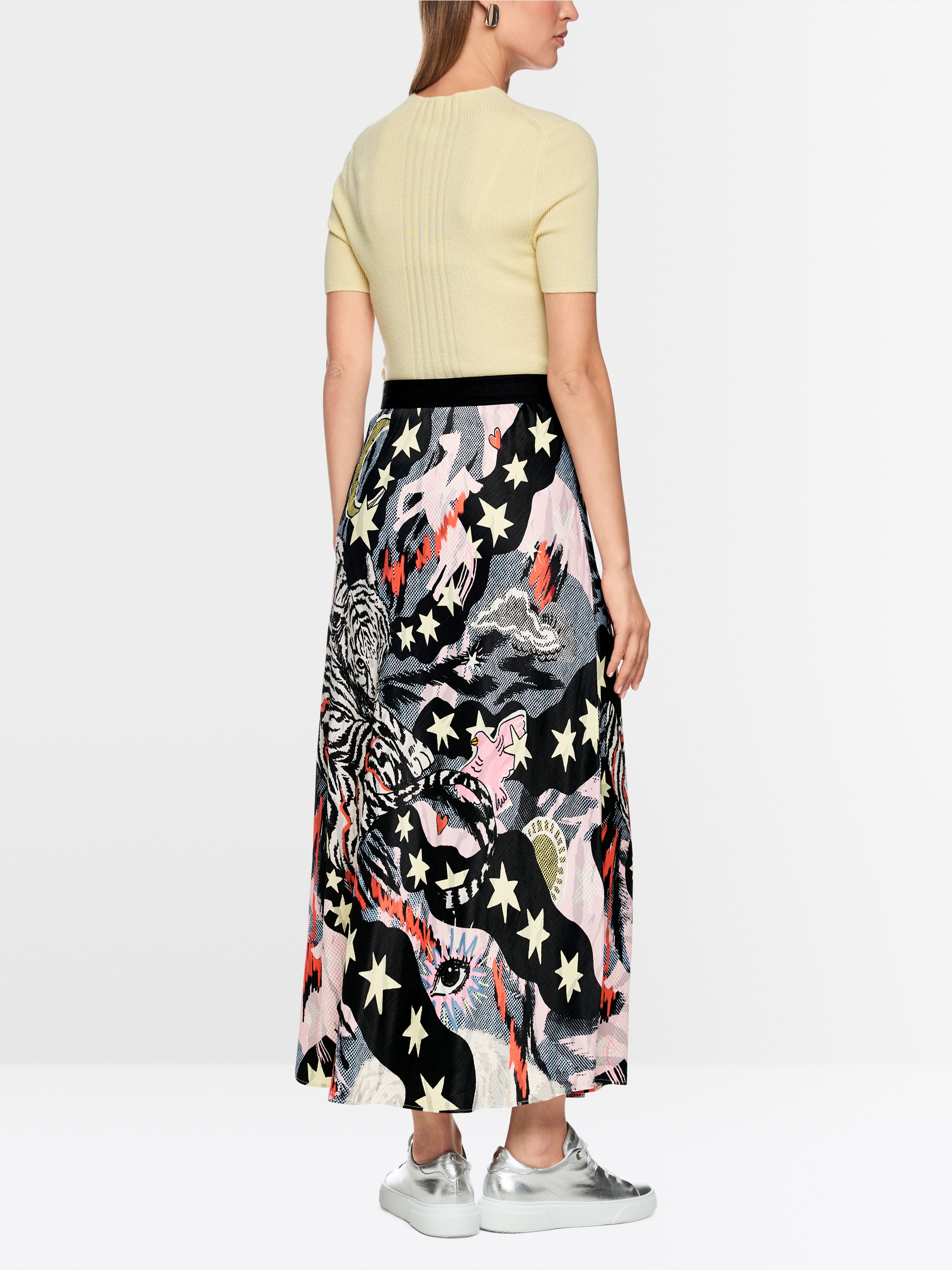 Jupe réversible avec imprimé